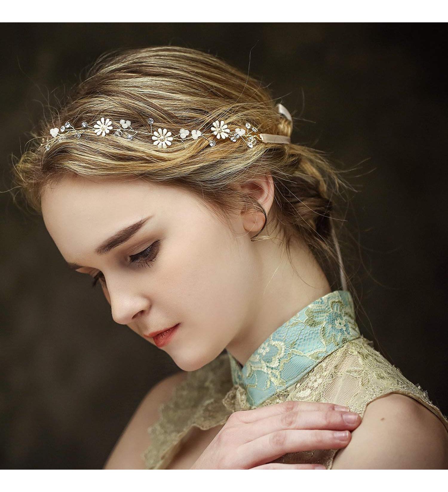 Prosecat Bridal Hair Jewelry | Vintage Rhinestone Hair Combs & Decorative Clips for Brides - Buy Online on GoSupps.com
