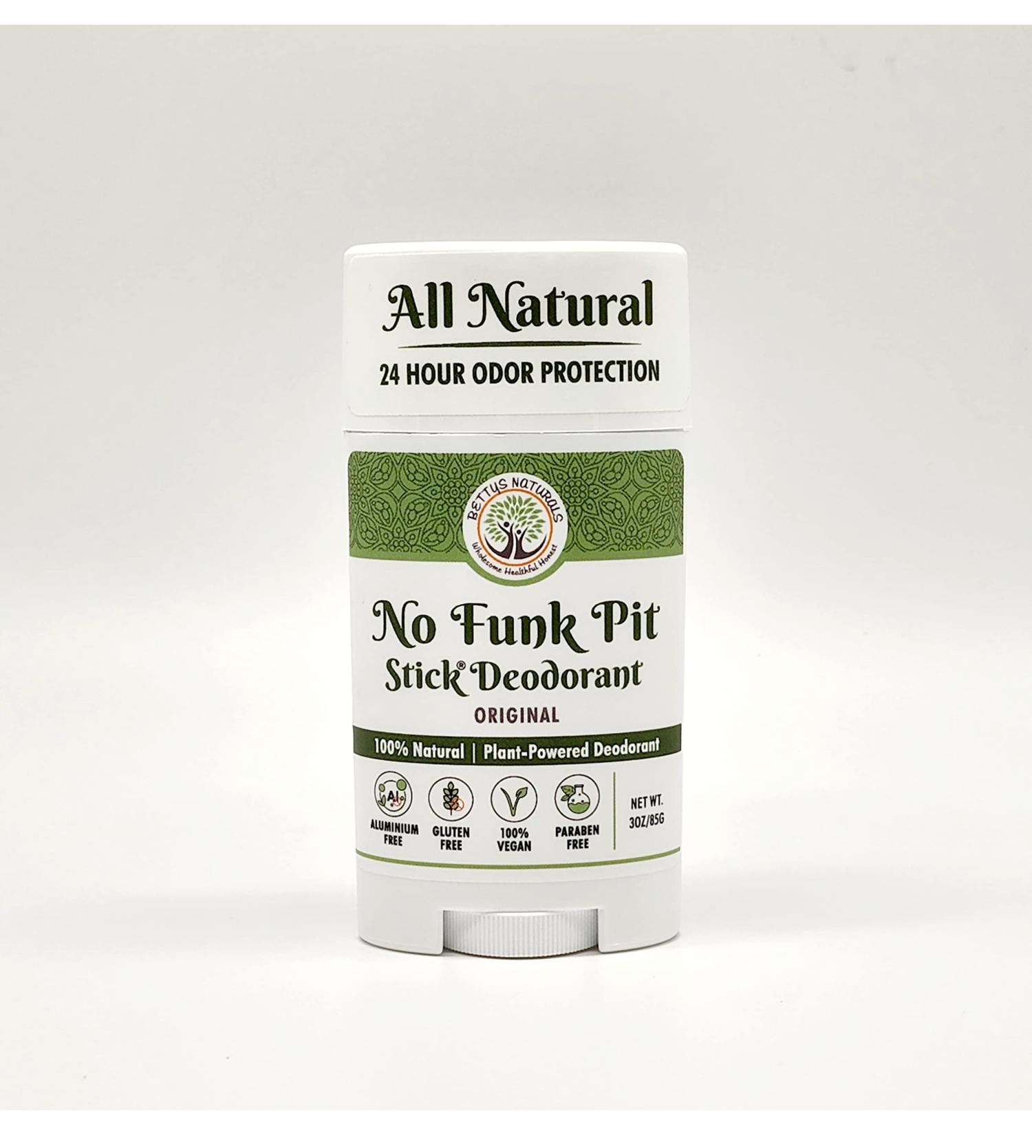 No Funk Pit Stick: Natural Vegan Deodorant, Aluminum and Gluten Free - Buy Online on GoSupps.com