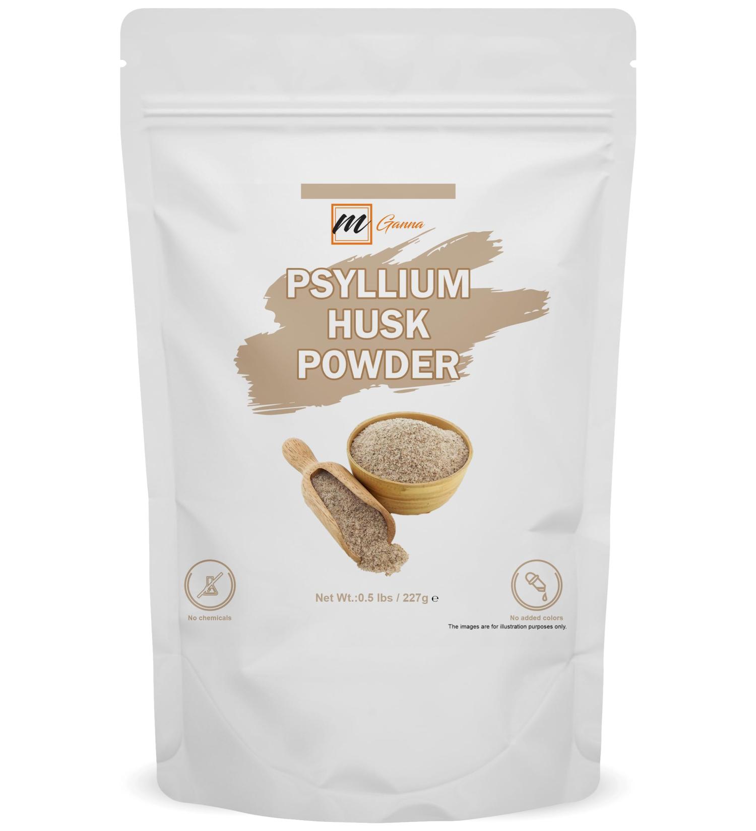 mGanna 100% Natural Psyllium Husk (Whole) for Health Care 227 GMS / 0.5 LBS - Buy Online on GoSupps.com