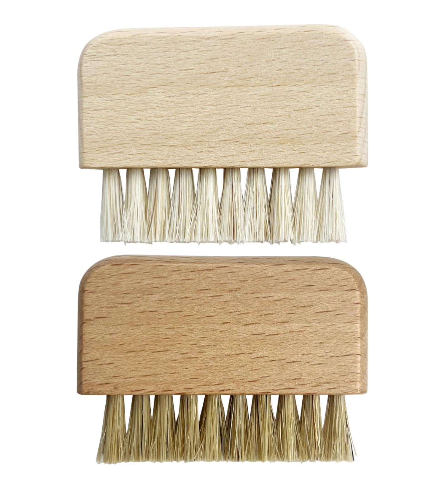 Natural Beech Wood Nail Brush - Non-Slip Hand & Toenail Cleaner | Compact & Durable | Ideal for Home & Travel - Buy Online on GoSupps.com