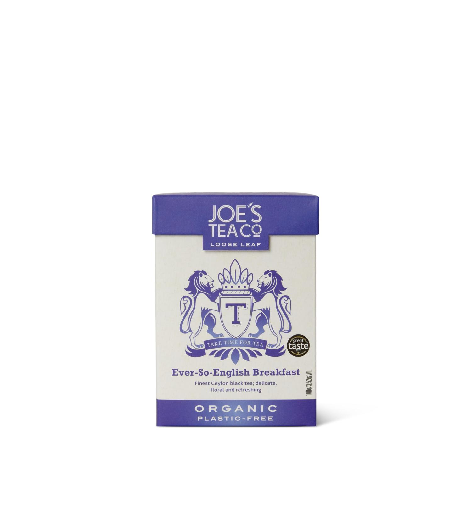 Joe's Tea Organic Ever-So-English Breakfast - 100g Loose Tea - Buy Online on GoSupps.com
