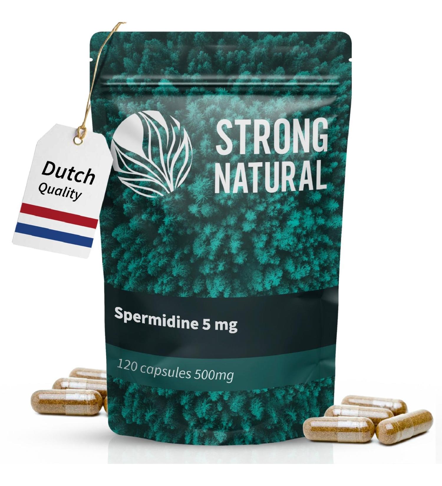 Strong Natural | High Dose Idin Capsules | 5mg idine Per Daily Dose | 120 Capsules | Wheat Germ Extract idine Content | Lab Tested - Buy Online on GoSupps.com