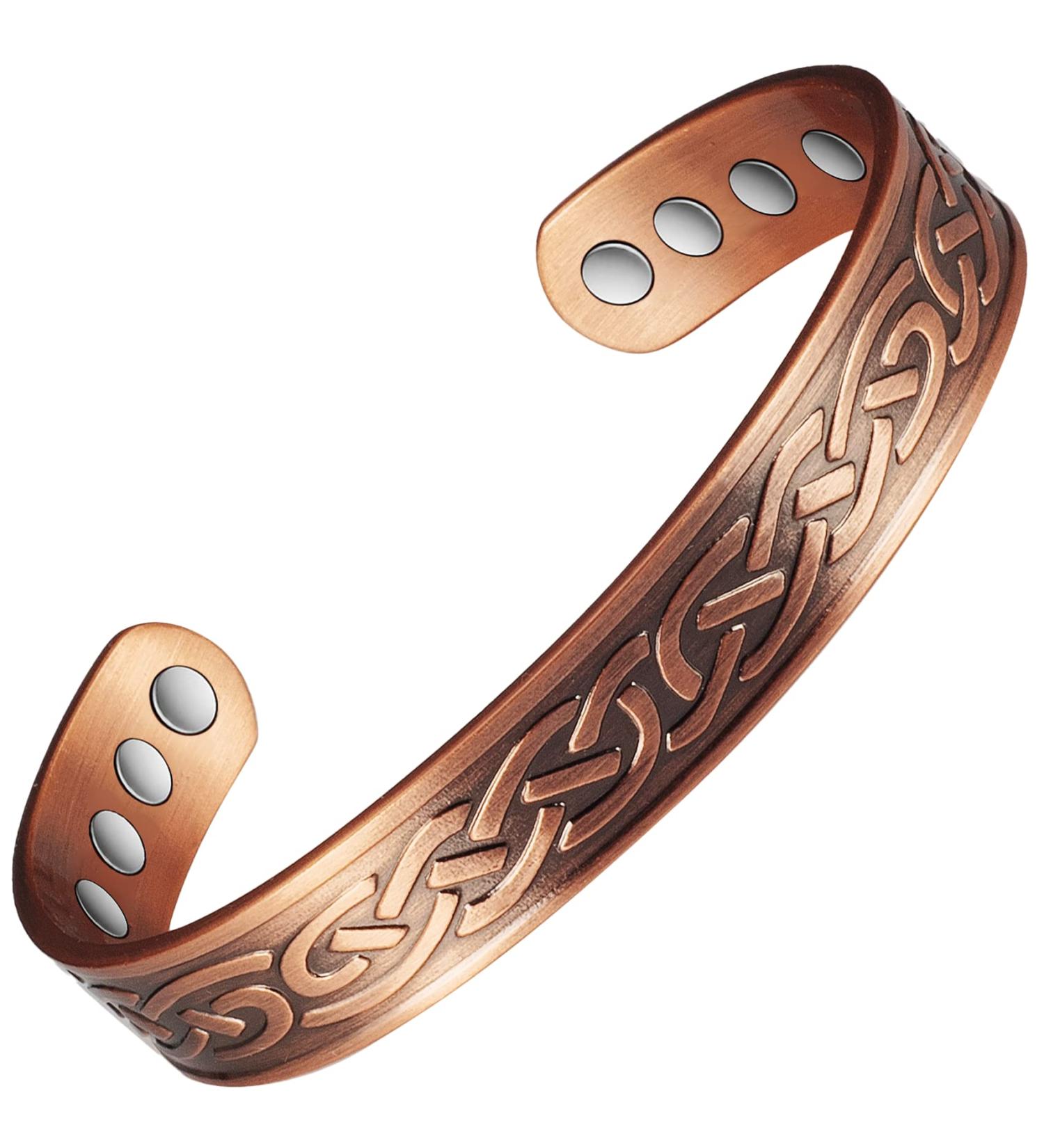 Buy Magnetic Copper Bracelet - Retro Fashion Copper Magnetic Therapy Energy Bracelet for Wellness - Buy Online on GoSupps.com