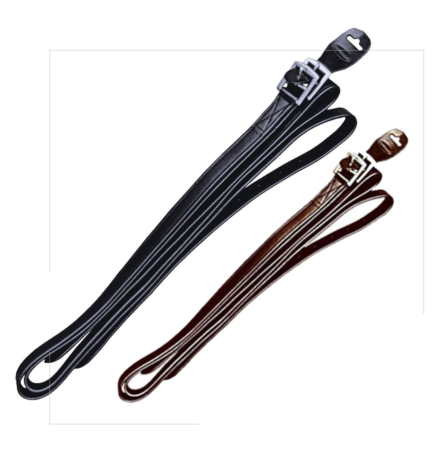 Euroriding GmbH & Co.KG Stirrup Leathers Soft Euro Club Black - 145 cm