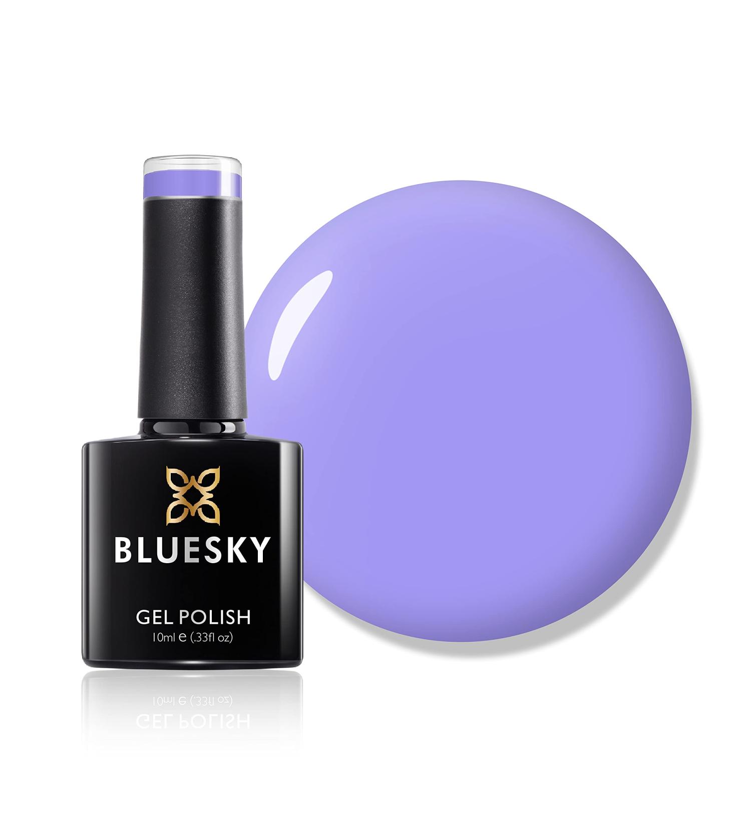 Bluesky Gel Nail Polish Wisteria Haze 80599 Light Purple UV/LED Soak-Off Gel Polish Long Lasting Chip Resistant 10ml Lilac 10 ml (Pack of 1) - Buy Online on GoSupps.com