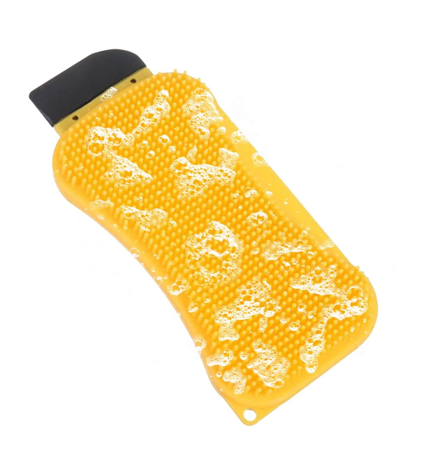 Silicone Dish Scrubber - Multi-Purpose Dish Brush Scrub Brush Kitchen Cleaning Tool Sponge Scraper for Easy Cleaning & Dishwashing - Buy Online on GoSupps.com