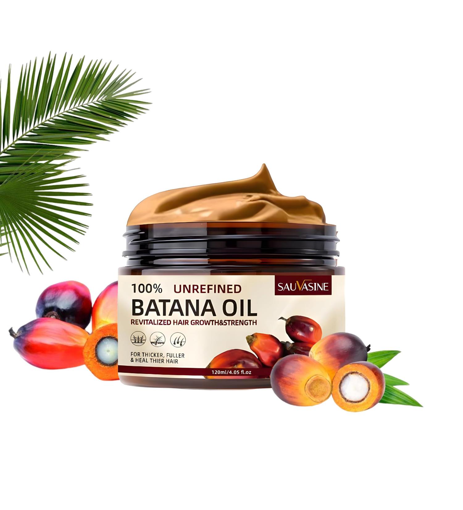 100% Raw Batana Oil for Hair Growth - Organic Cold-Pressed Conditioner & Mask for Thicker Fuller Hair | Ideal for Men & Women - Buy Online on GoSupps.com