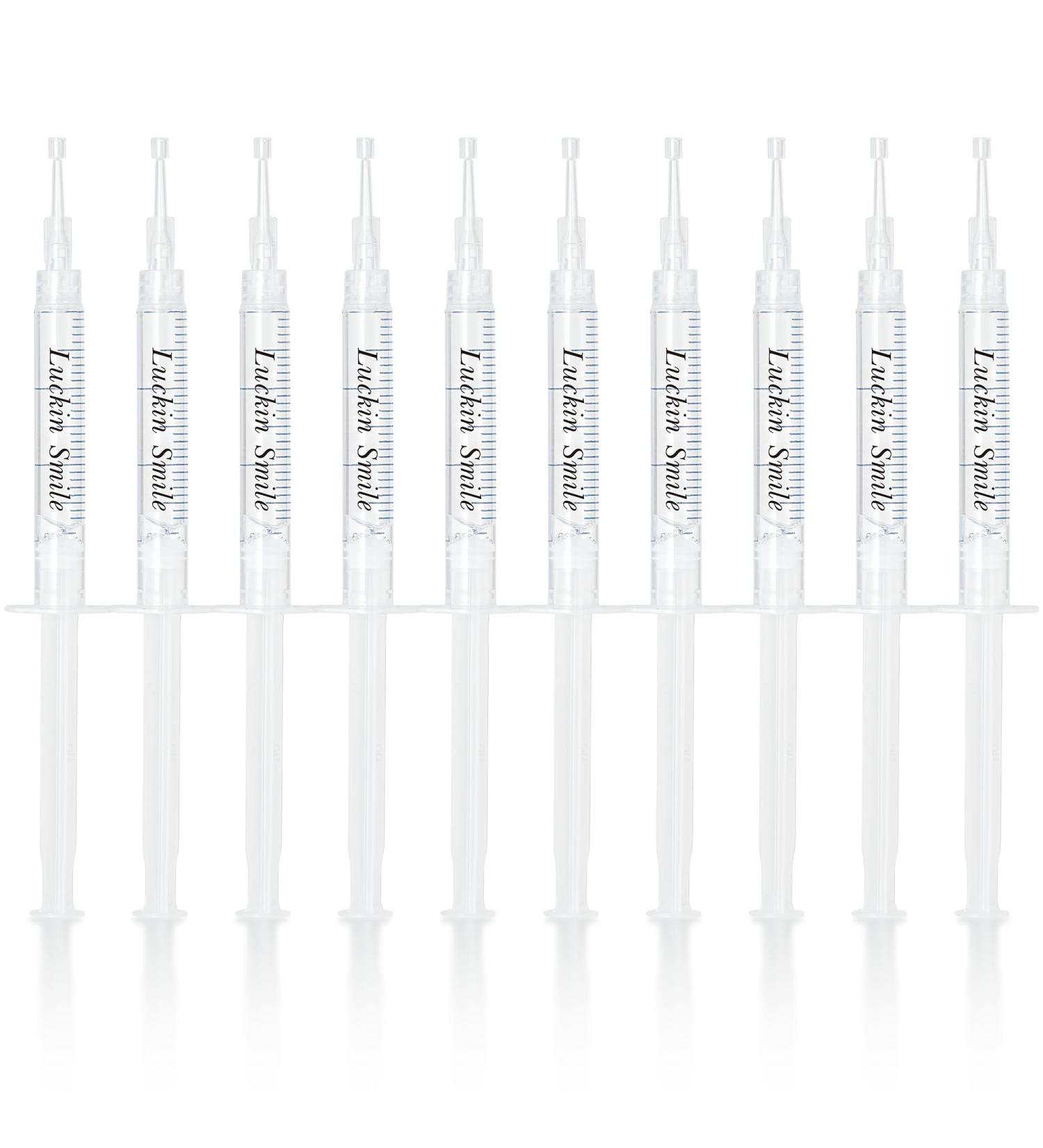 LUCKIN SMILE 10-Pack 44% Teeth Whitening Gel Refills 44% Carbamide Peroxide Gel Sensitive Teeth Whitening 3ML Whitening Gel Syringes for Teeth Whitening Kits Trays 60 Whitening Treatments - Buy Online on GoSupps.com