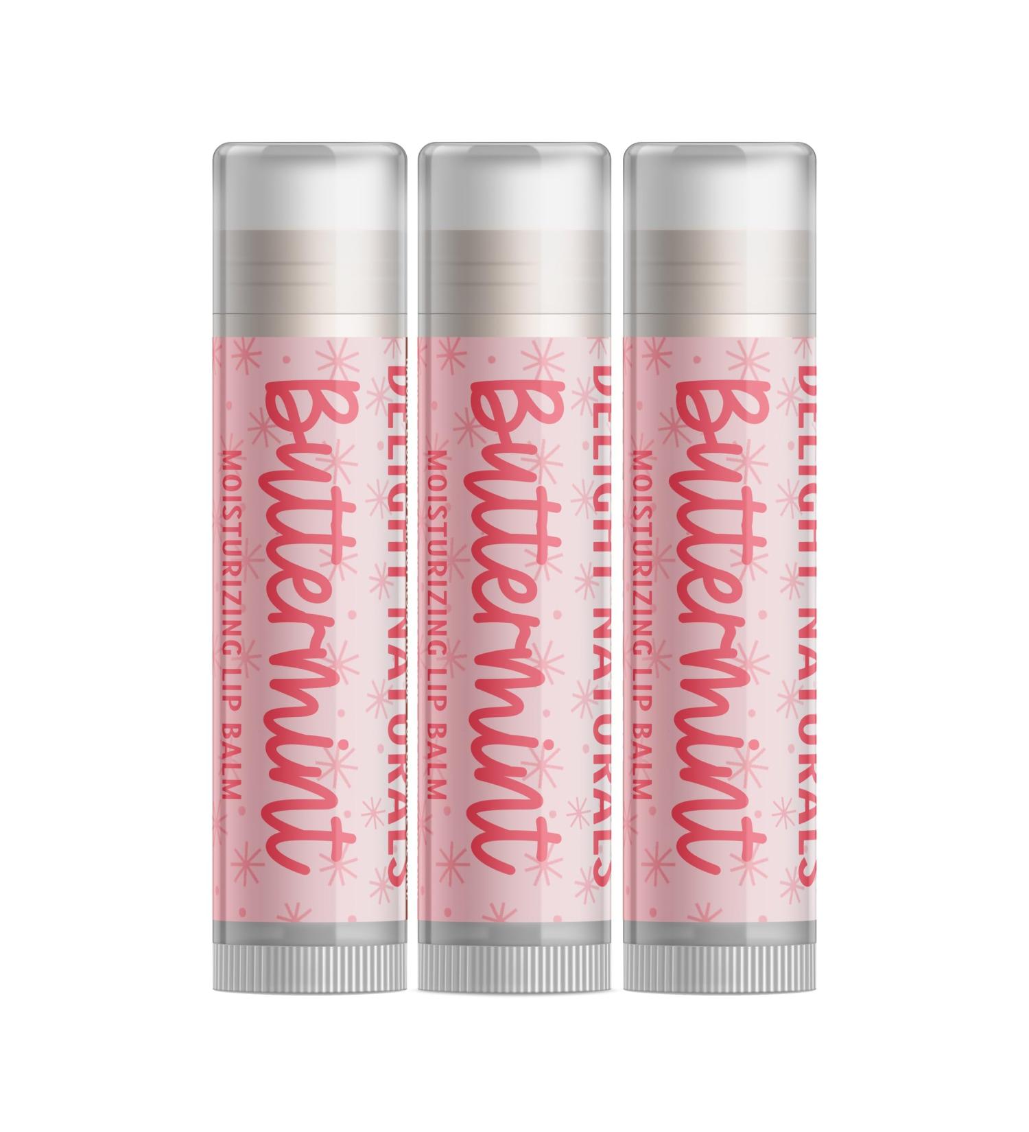 Delight Naturals Buttermint Lip Balm - Set of Three - Buy Online on GoSupps.com