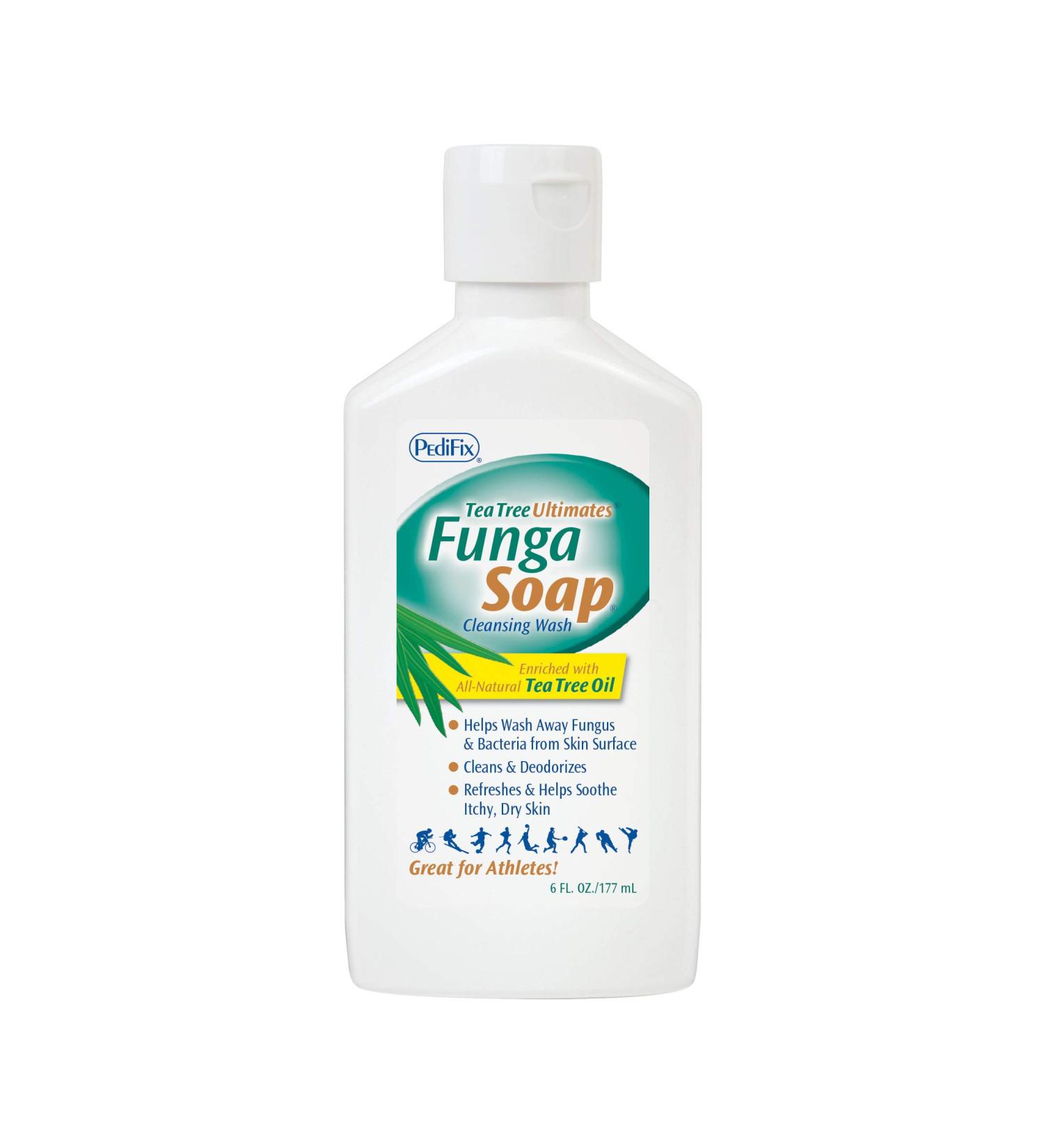 Pedifix FungaSoap Liquid 6 oz. with Tea Tree Oil - Natural Anti-Fungal Treatment - Buy Online on GoSupps.com