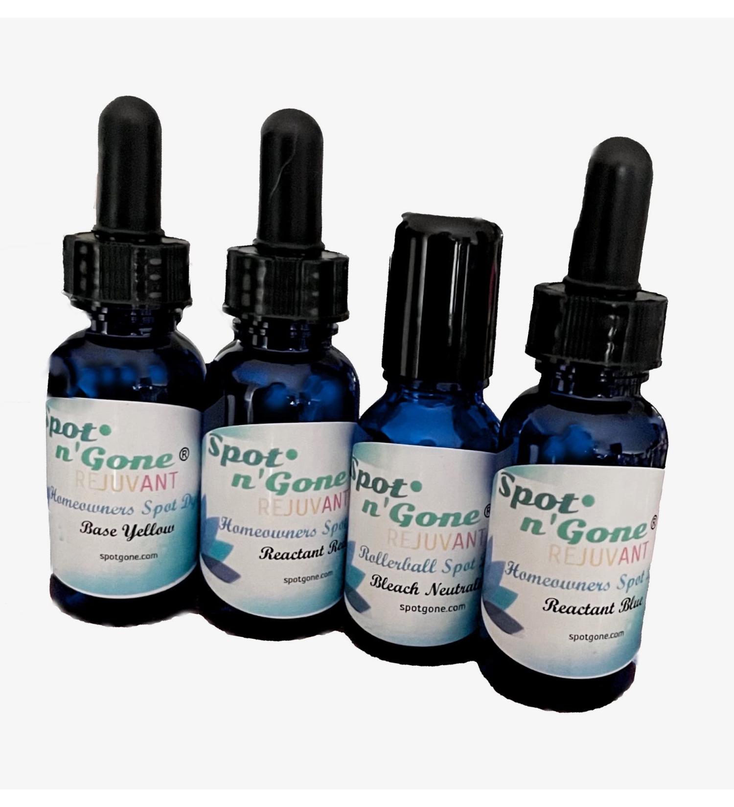 Rejuvant Homeowners Spot Dye Kit | Restores Carpet Color Caused by Larger Dollar Sized Spots on All Shades and Colors of Nylon Carpeting. Not for Wool or Polyester Carpeting.
