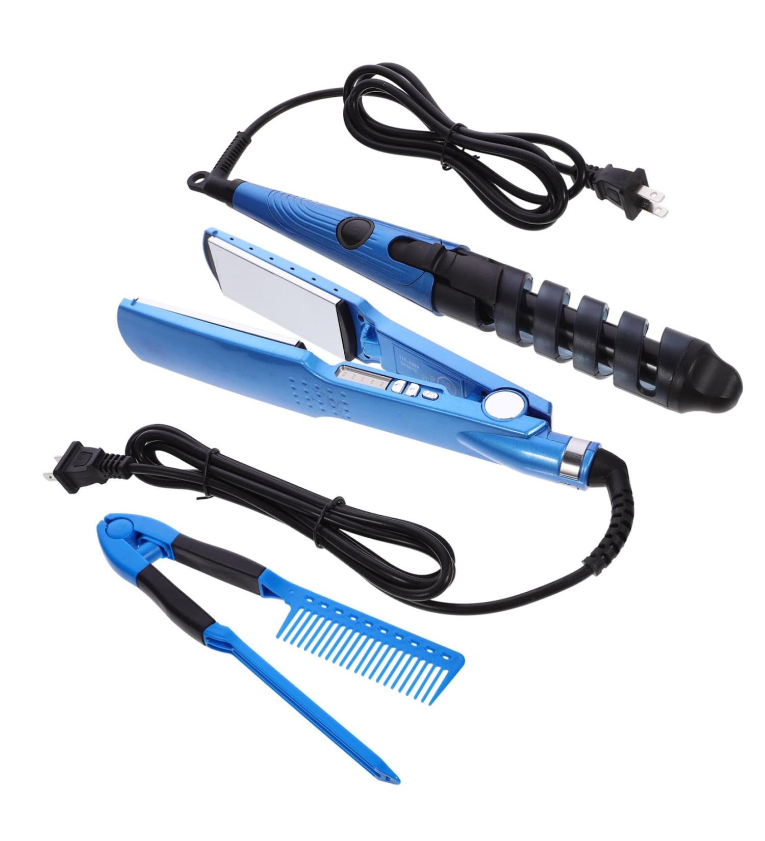 FOMIYES 1 Set Curling Iron Set Hair Curlers Hair Rollers Comb Curling Wand Women Hair Straightener Abs - Buy Online on GoSupps.com