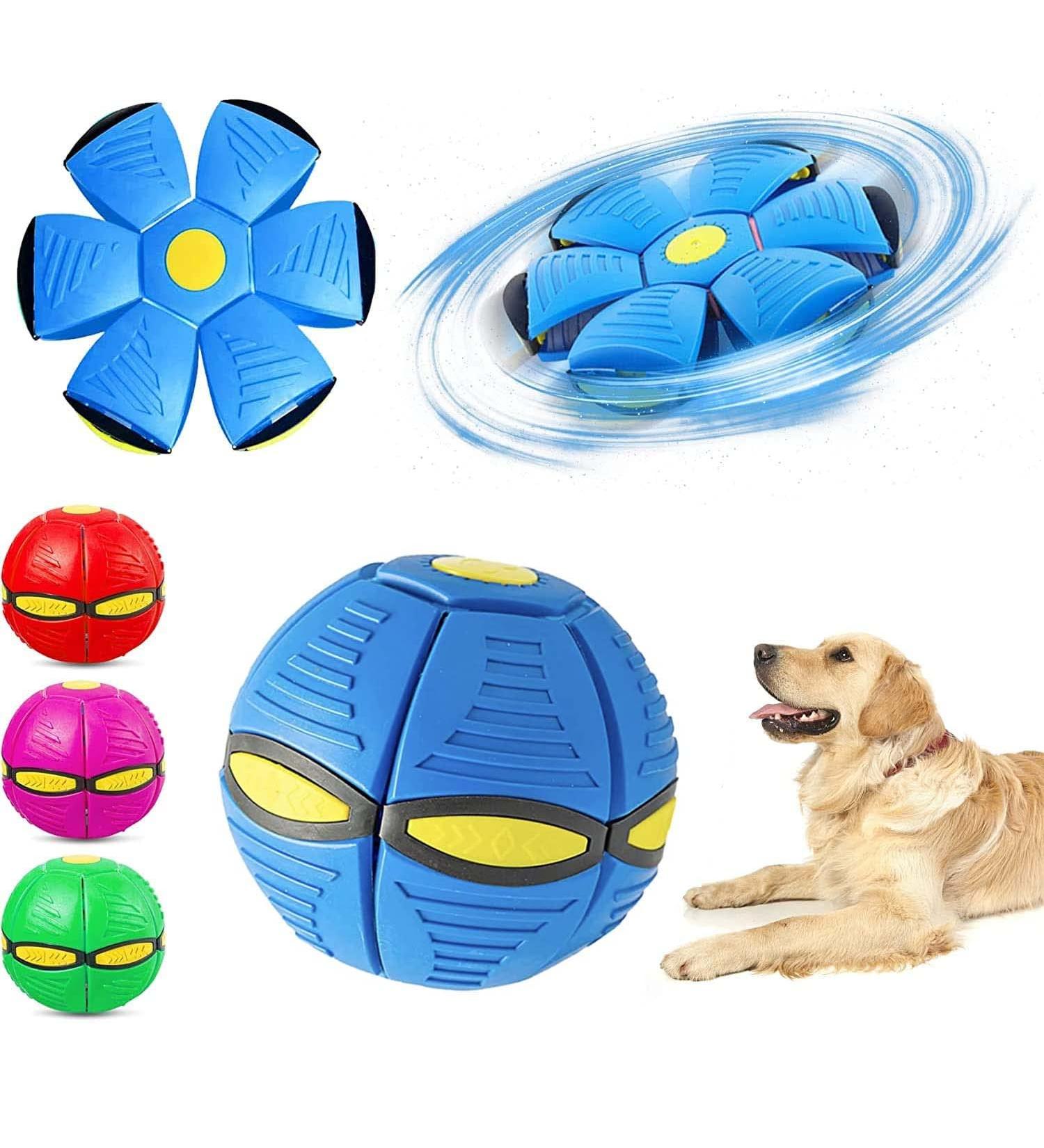 Shop Interactive Flying Frisbee Dog Toys - UFO Blue Ball for Training Catching & Playing - Buy Online on GoSupps.com