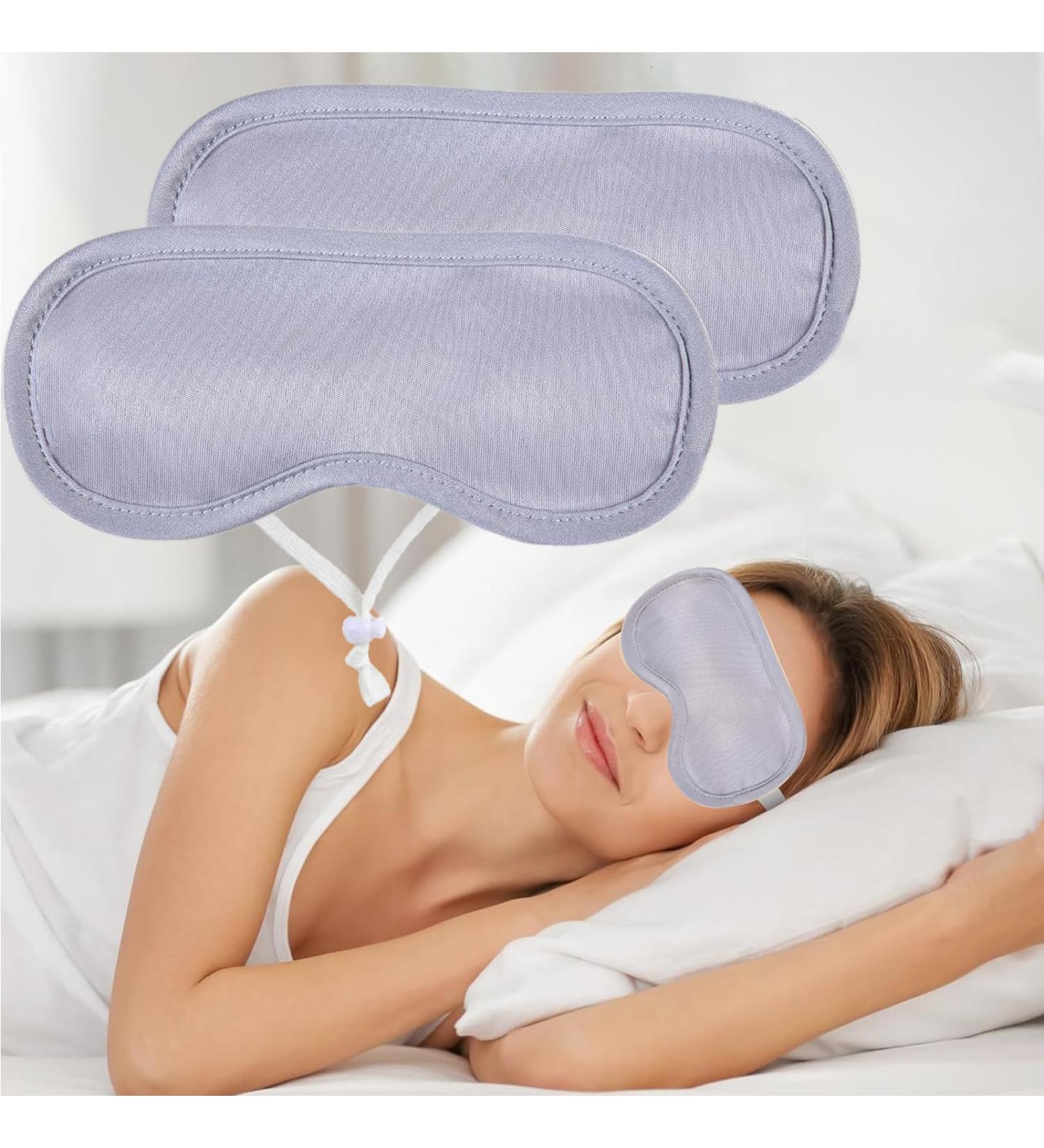 Organic Castor Oil Pack for Eyes - Reusable Eye Mask for Sleep & Moisture | Improve Eyelashes & Eyebrows | Adjustable Pink Design - Buy Online on GoSupps.com