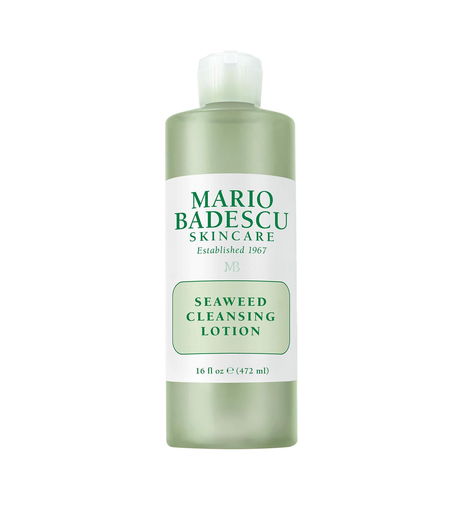 Mario Badescu Seaweed Cleansing Lotion for Combination  Dry and Sensitive Skin |Facial Toner that Clarifies and Replenishes |Formulated with Witch Hazel & Bladderwrack Extract 16 Fl Oz (Pack of 1)