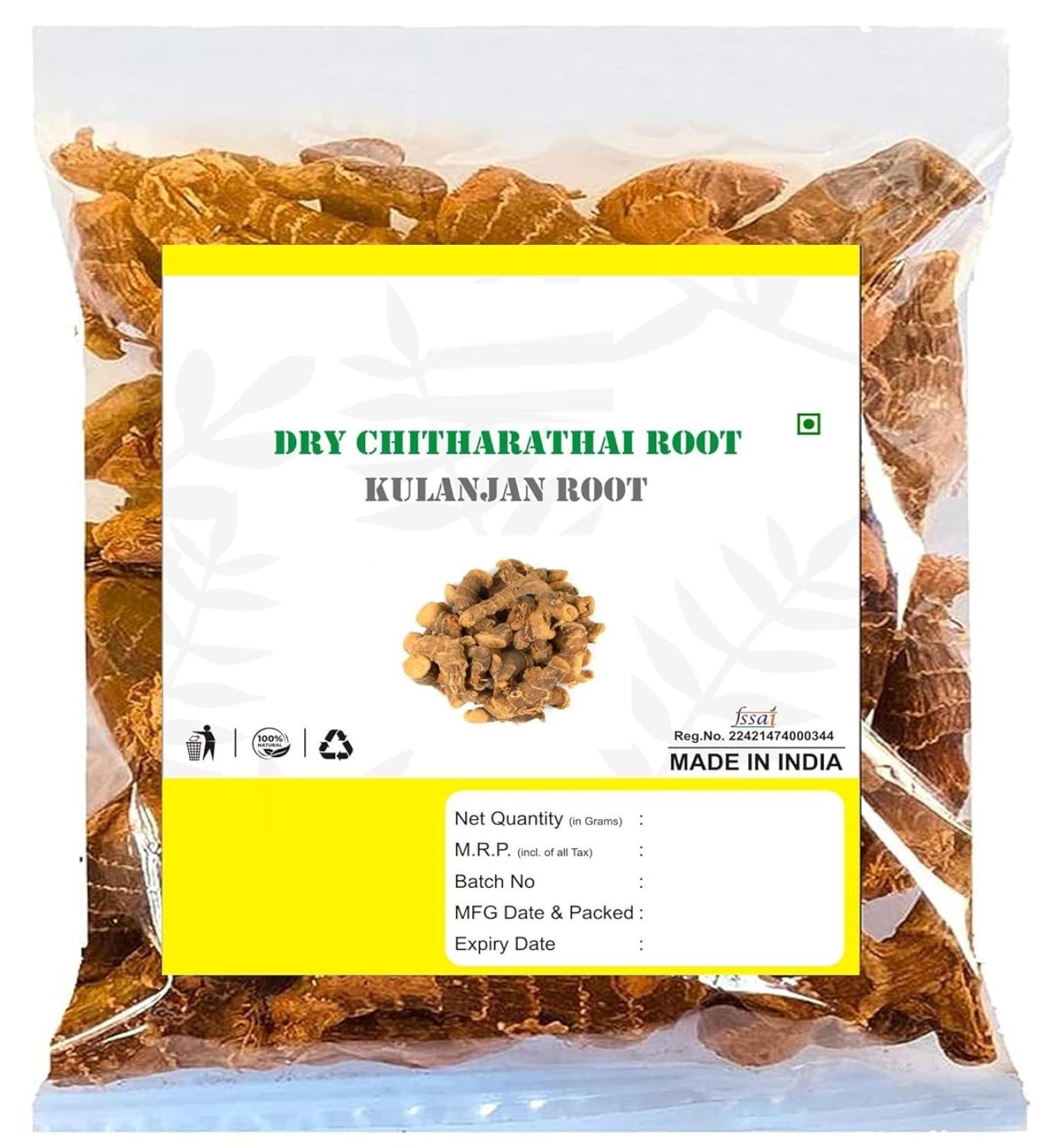 JEVR Dried chitharathai root 200 g Kulanjan root Sanna-Dumparashtrakamu small galanga rasna root (batch of 2 x 100 g) - Buy Online on GoSupps.com