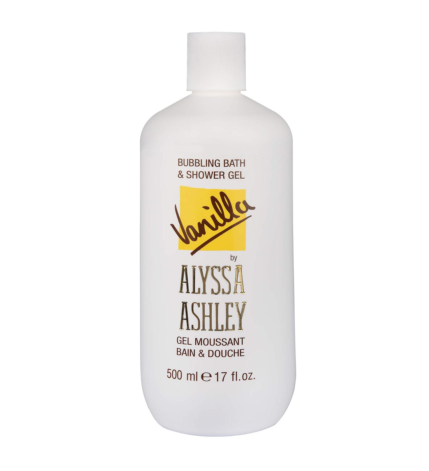 ALYSSA ASHLEY Alyssa Ashley - Vanilla Foaming Bath Shower Gel Gentle Shower Gel to Cleanse Moisturize and Revitalize Skin - 500 ml