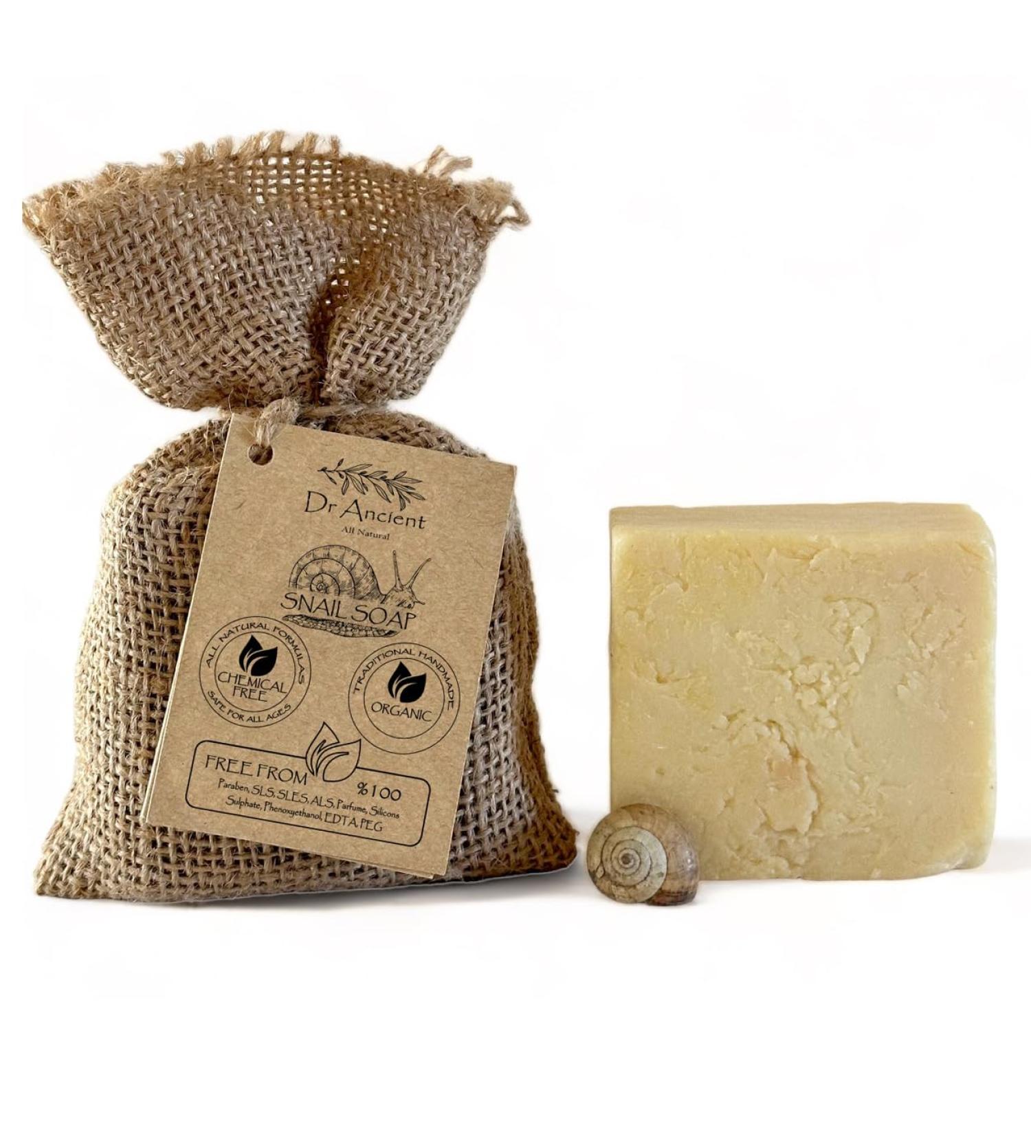 Dr. Cient Snail Soap - Natural Handmade Anti-Aging & Acne Treatment (140g) - Buy Online on GoSupps.com