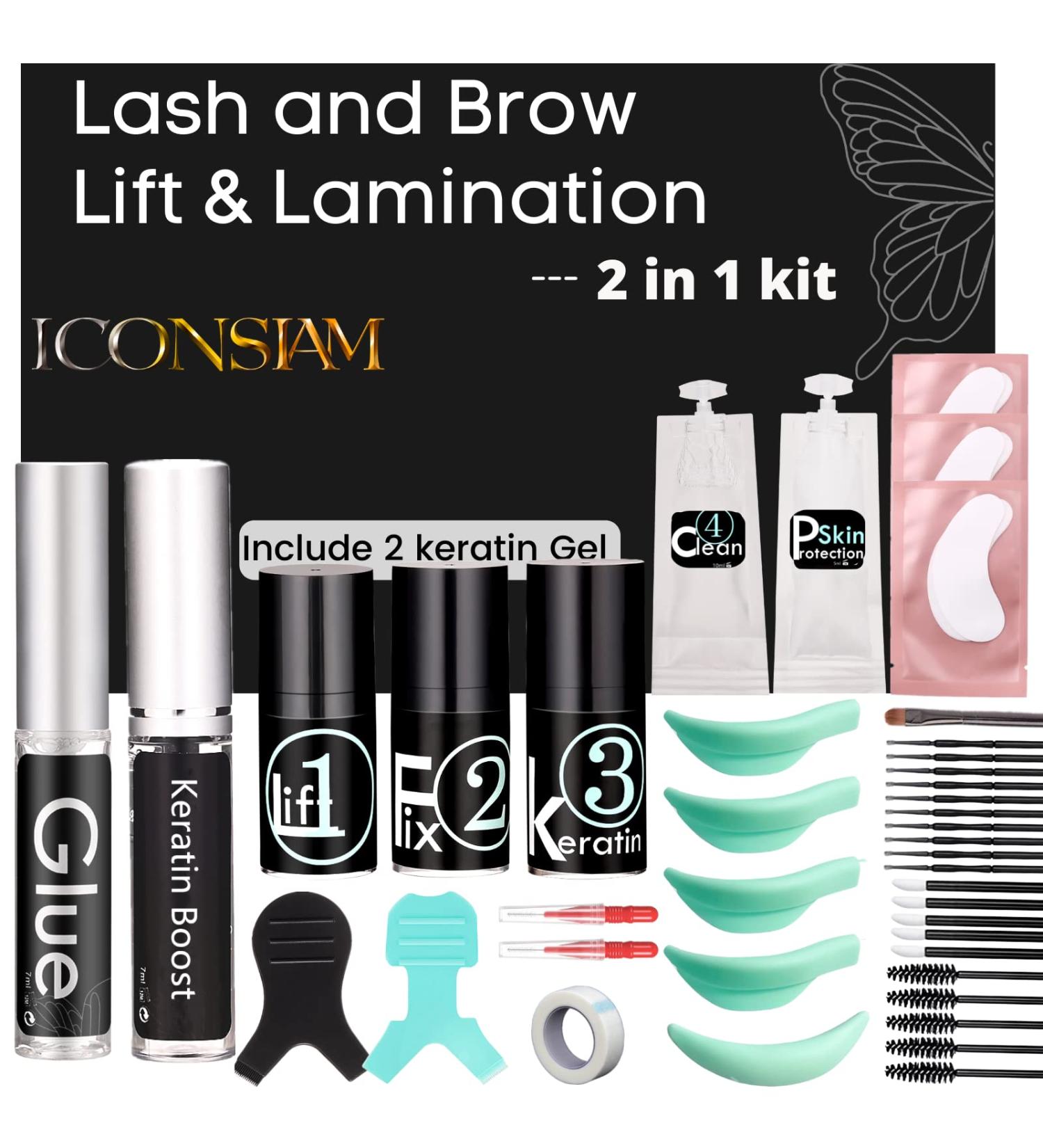 Lash Lift Kit - DIY Lash Perming At Home in 5 Mins - Keratin Perm for Easy Curling up to 8 Weeks - Includes Serum Care - More than 7 Applications - Buy Online on GoSupps.com