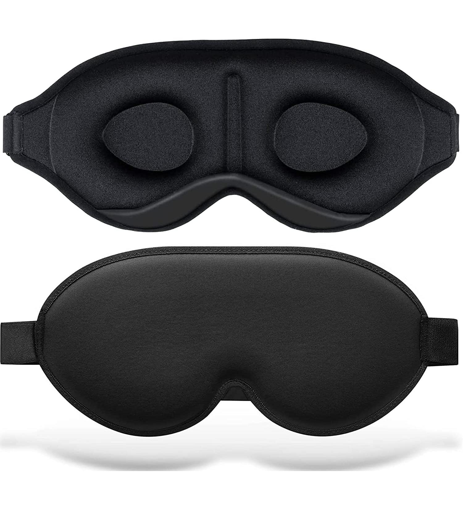 Sleep Eye Mask for Women Men 3D Contoured Cup Sleeping Mask Breathable Blackout Blindfold Eye Cover with Adjustable Strap for Side Sleeper Concave Molded Night Sleeping Travel Shift Work Yoga Meditation 1 count (Pack of 1) - Buy Online on GoSupps.com