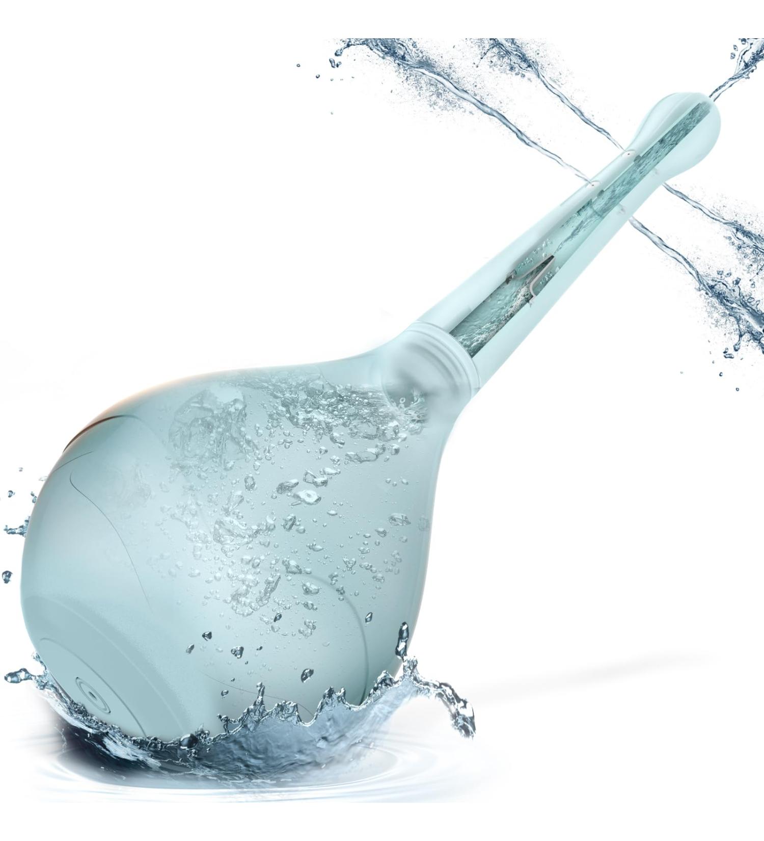 Douches Enema Kit for Men and Women - Anti Back-Flow, Reusable, Portable Enema Bulb for Constipation Relief - 150ml Blue - Buy Online on GoSupps.com