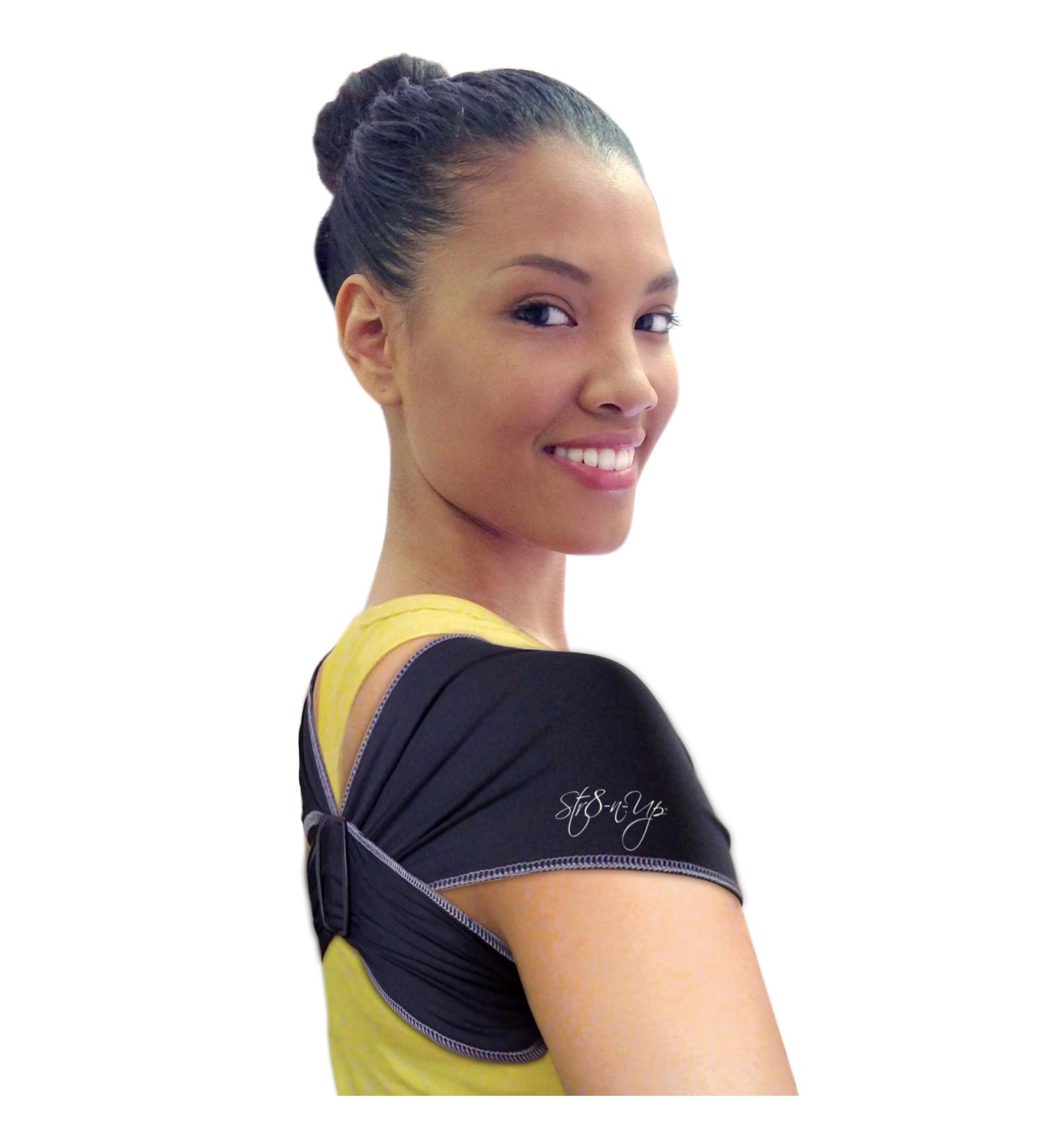Buy XL Black Posture Support - Comfortable & Ergonomic Back Brace for Better Posture - International Shipping Available - Buy Online on GoSupps.com