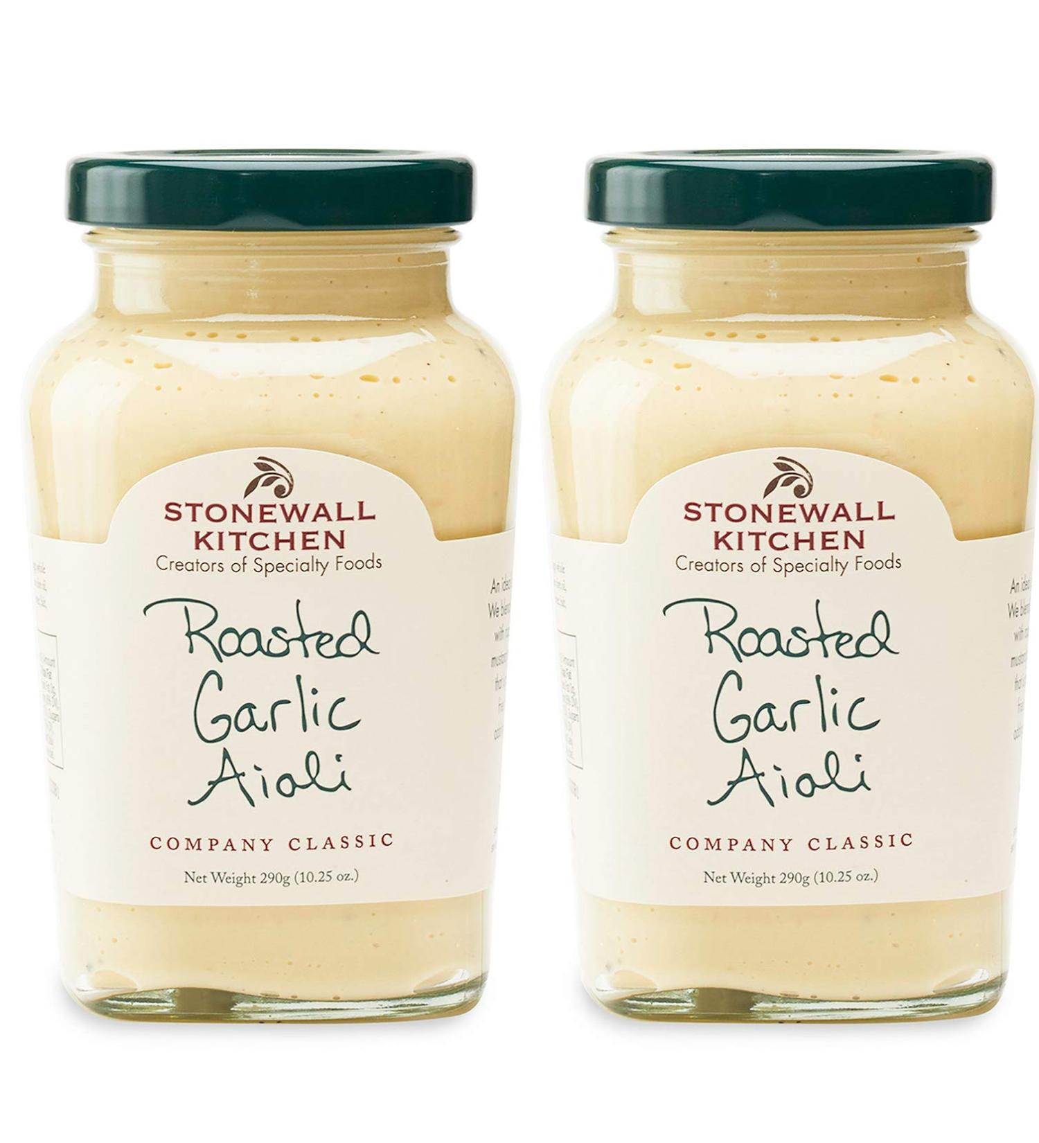 Stonewall Kitchen Roasted Garlic Aioli 10.25oz - Pack of 2 | Rich & Creamy Condiment - Buy Online on GoSupps.com