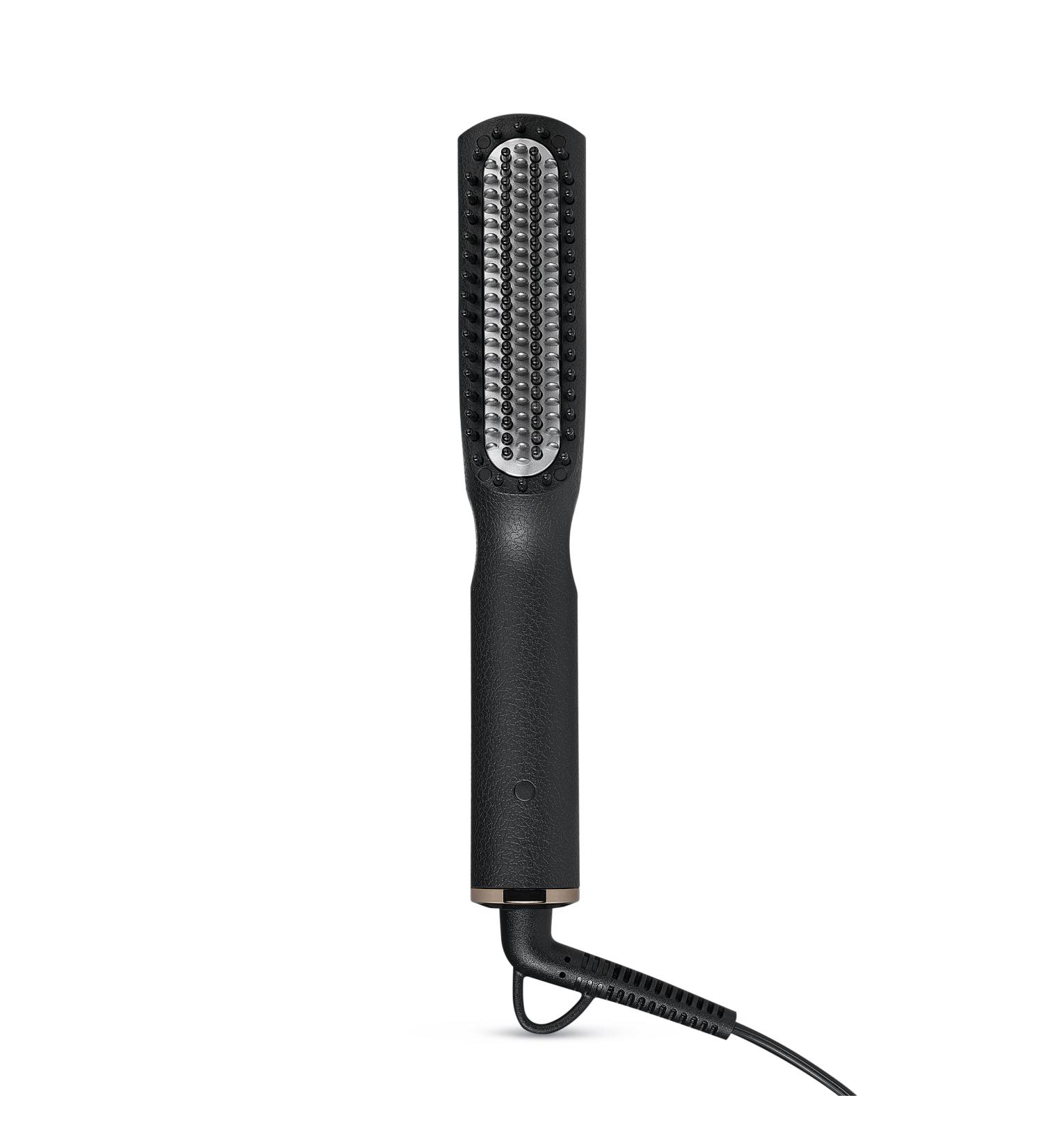 StyleCraft Heat Stroke Beard & Hair Styling Hot Brush - Anti-Scold Cool Touch Tips Black Corded Hair Straightener - Buy Online on GoSupps.com