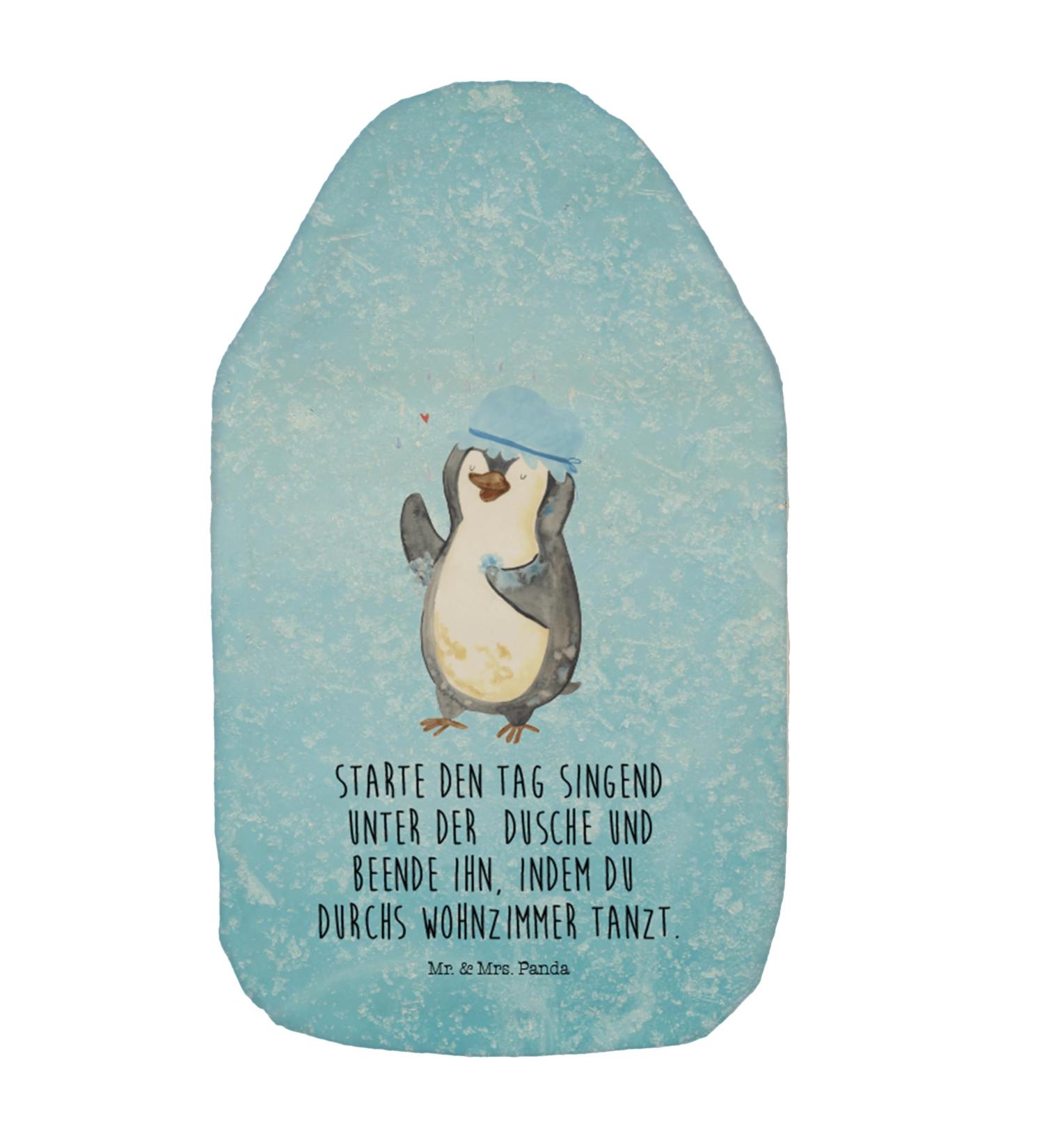 Mr. & Mrs. Panda Warm Bottle Penguin - Motivational Baby Grain Pillow & Hot Water Bottle Cover - Perfect Gift for Children - Blue - Buy Online on GoSupps.com