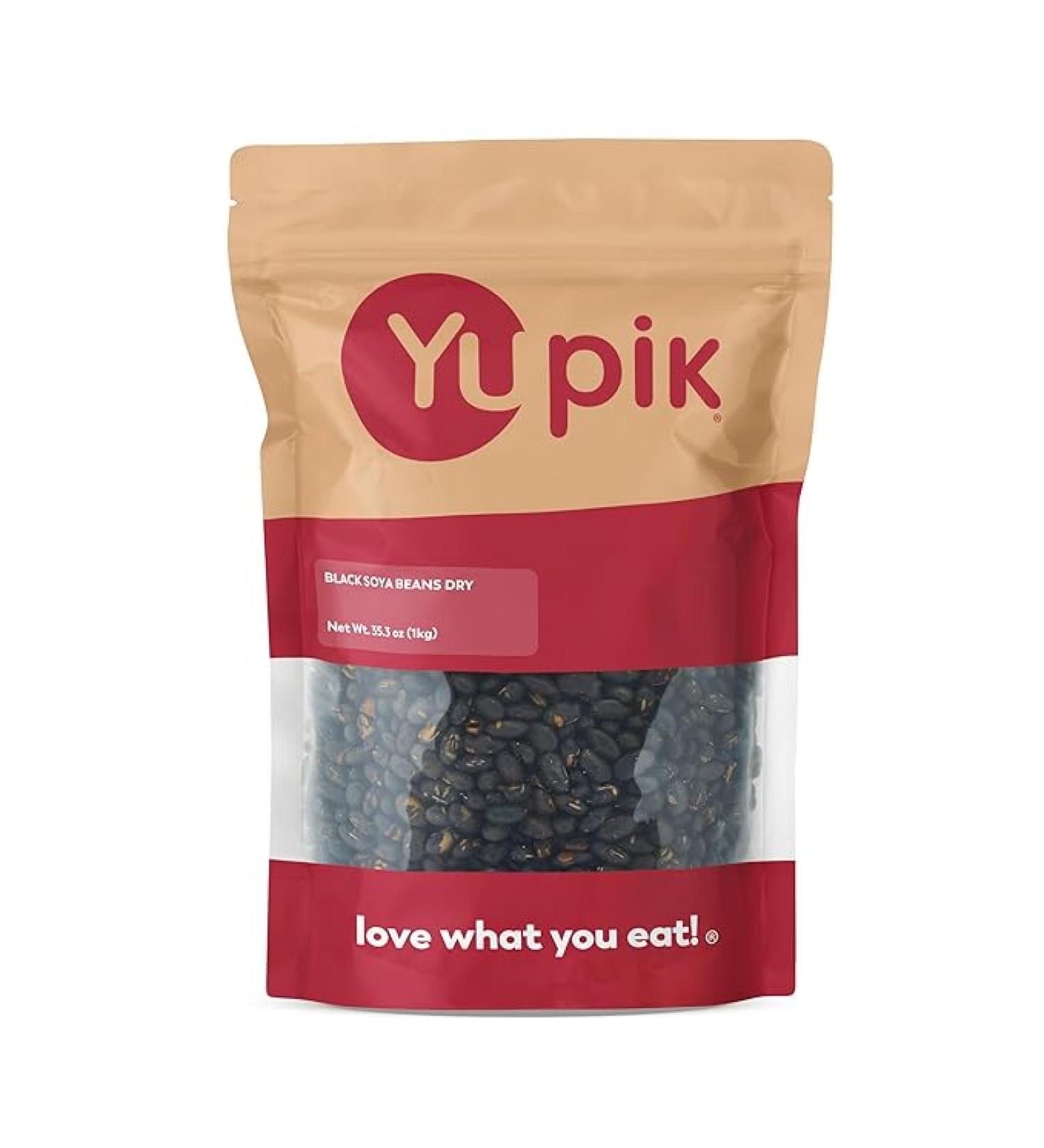 Yupik Dry Roasted Unsalted Black Soya Beans 2.2 lb - Premium Quality Soybeans - Buy Online on GoSupps.com