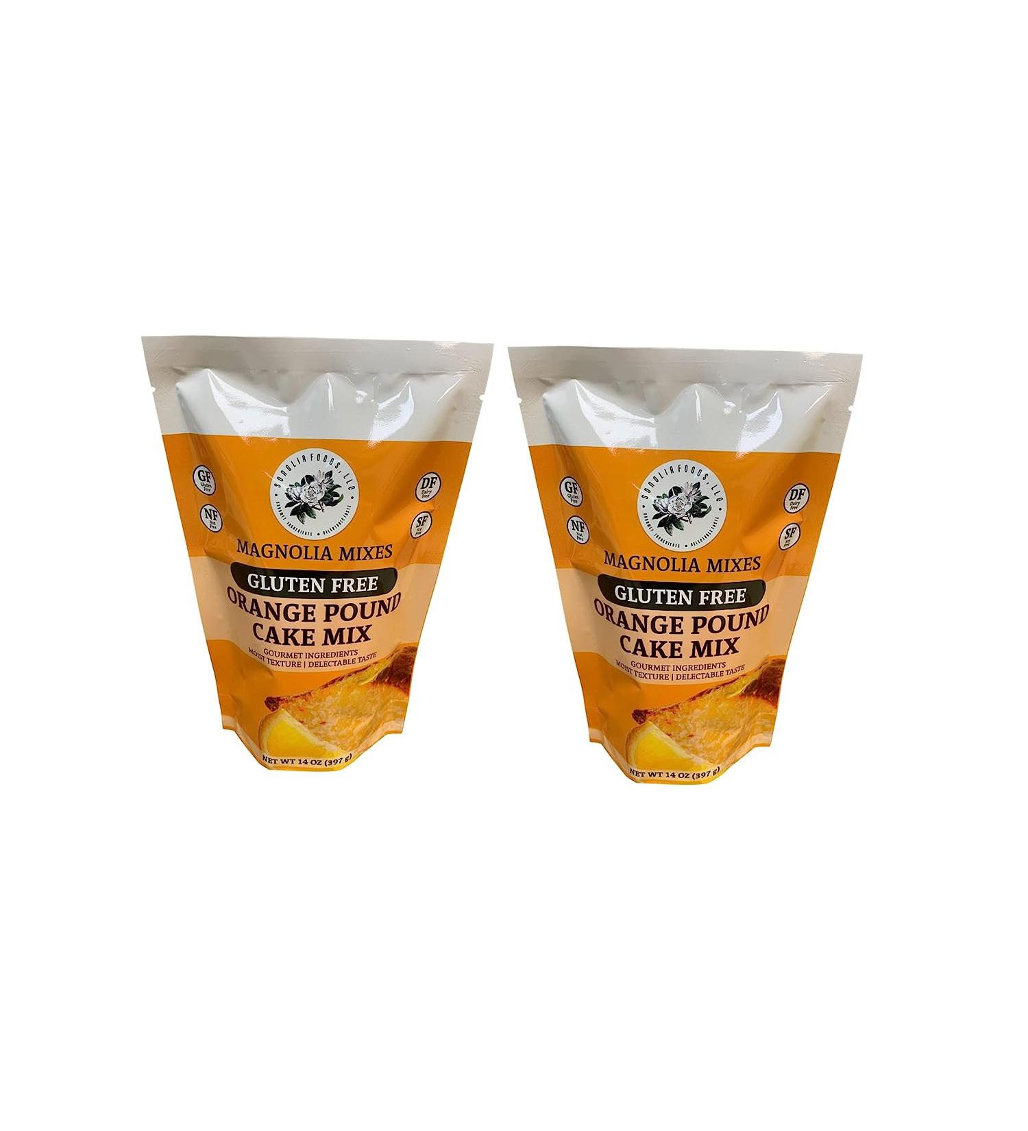 Magnolia Mixes Gluten Free Orange Pound Cake Mix 2 Pack | Moist & Delicious - Buy Online on GoSupps.com