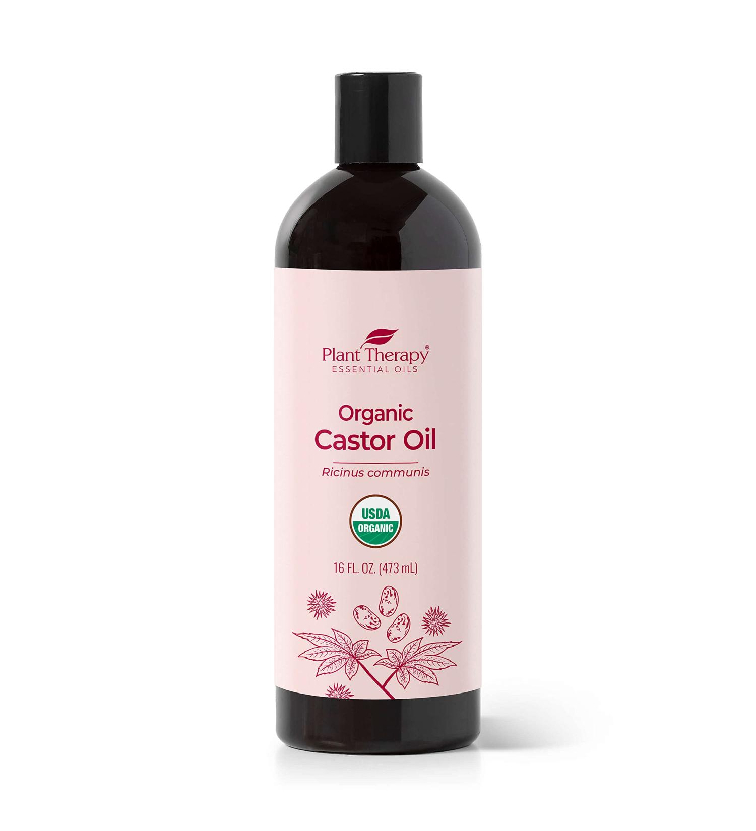 Organic Castor Oil 16 oz | Cold Pressed, Hexane Free | Hair Growth, Skin Care, Eyelashes | Conditioning & Healing | Plant Therapy - Buy Online on GoSupps.com