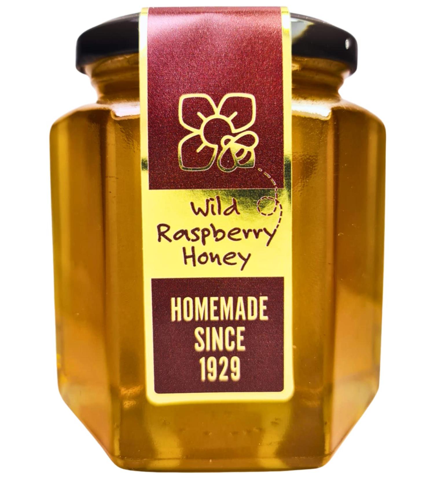 Pure Wild Raspberry Honey - 500g | Raw & Natural | Ethically Harvested | Boosts Vitality and Immunity | Sustainable Packaging - Buy Online on GoSupps.com
