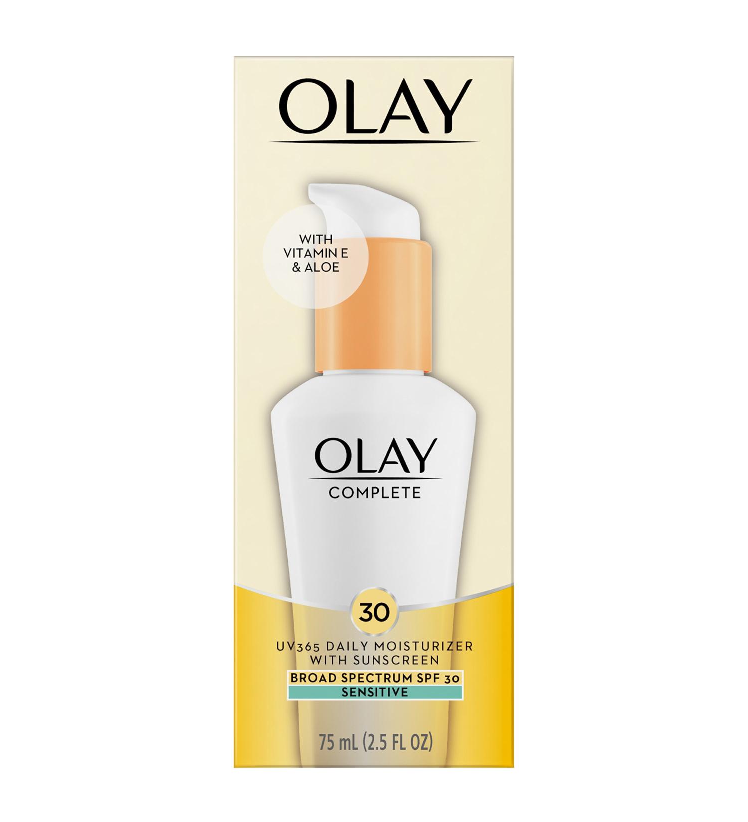 Olay Complete UV365 Daily Moisturizer SPF 30 for Sensitive Skin - 2.5 fl oz (75 ml) - Buy Online on GoSupps.com