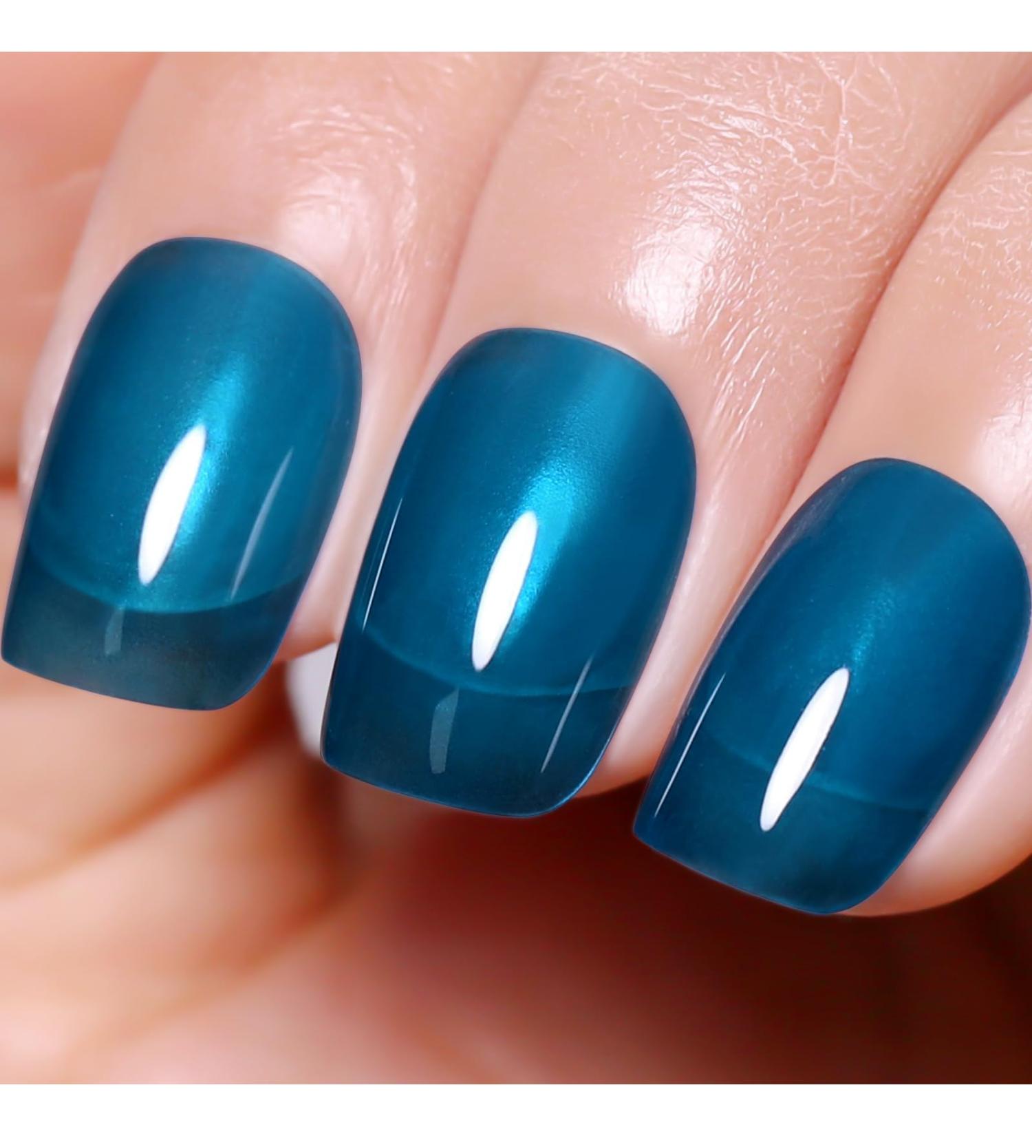 Imtiti Ice Blue Gel Nail Polish 15 ml Sheer Jelly Ocean Blue Translucent Colour UV/LED Soak Off Gel Polish for DIY Nail Art Manicure at Home 1 Piece - Buy Online on GoSupps.com