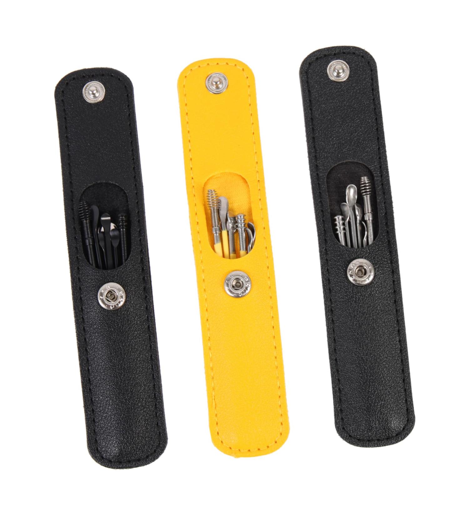 KALLORY 3sets Portable Ear Cleaning Kit of Wax Removal Tools for Adults Ergonomic Smooth Skin-Friendly Design Essential Ear Care for Home and Travel - Buy Online on GoSupps.com