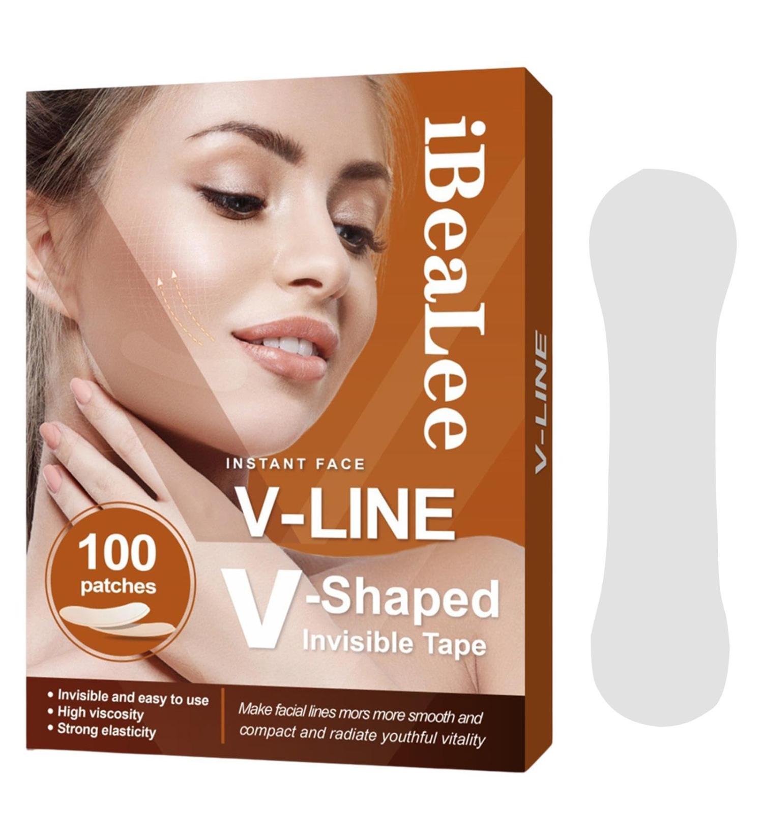 Sollee Face Lift Tape Invisible | Face Lifting Tape Breathable Ultra-thin Invisible High Elasticity V Shaped Instant Face Lift Sticker Secret Make Up Stickers for Reducing Double Chin - Buy Online on GoSupps.com