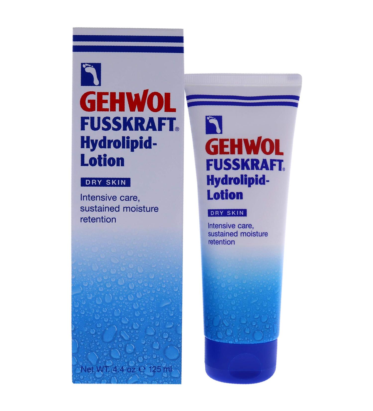 GEHWOL Fusskraft Hydrolipid Lotion - Urea Foot Cream for Dry Feet 125 ml | Ideal for Pampering & Hydration - Buy Online on GoSupps.com