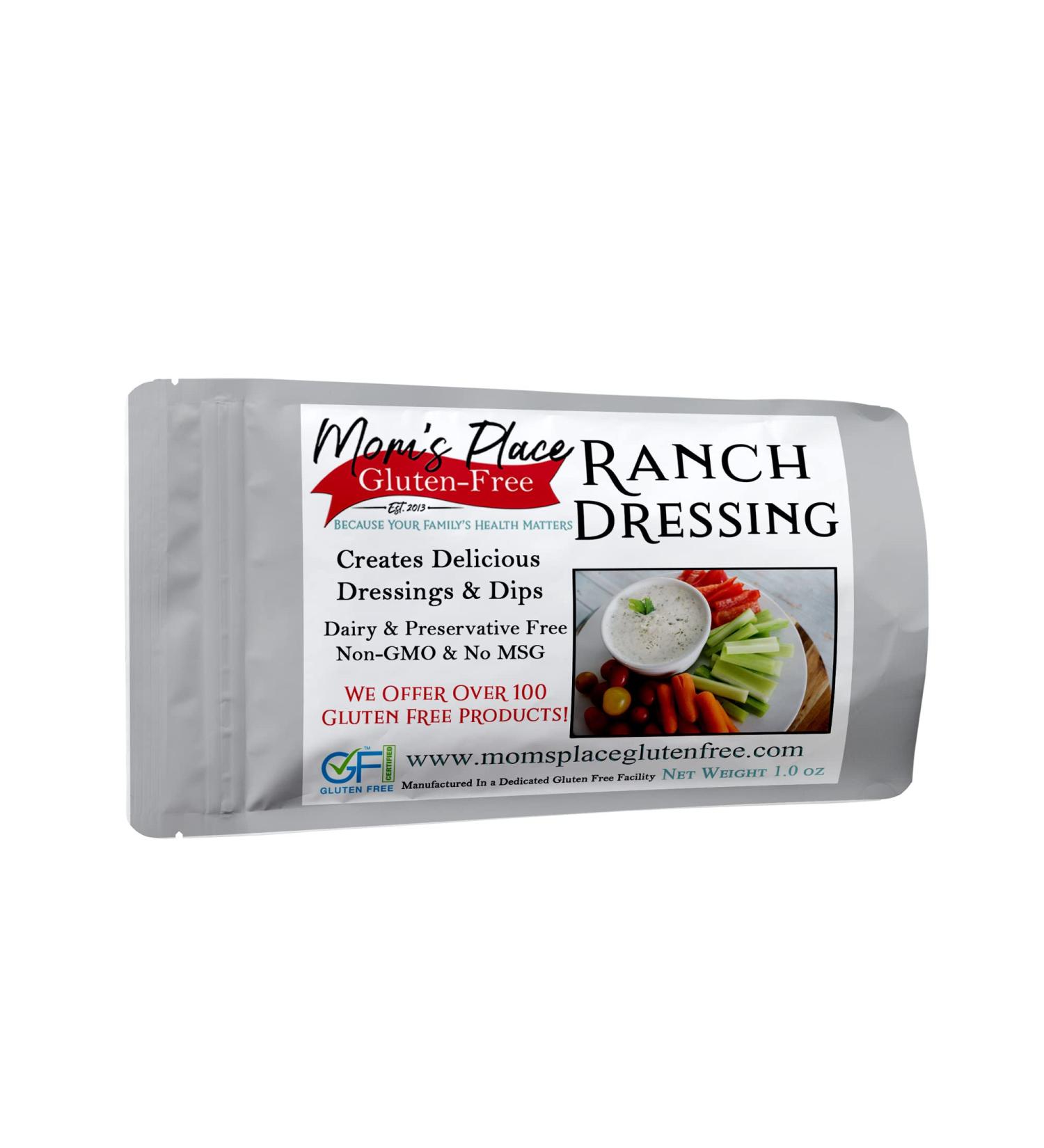 Mom's Place Gluten-Free & Dairy-Free Creamy Ranch Dressing Mix - Delicious and Healthy Option - Buy Online on GoSupps.com