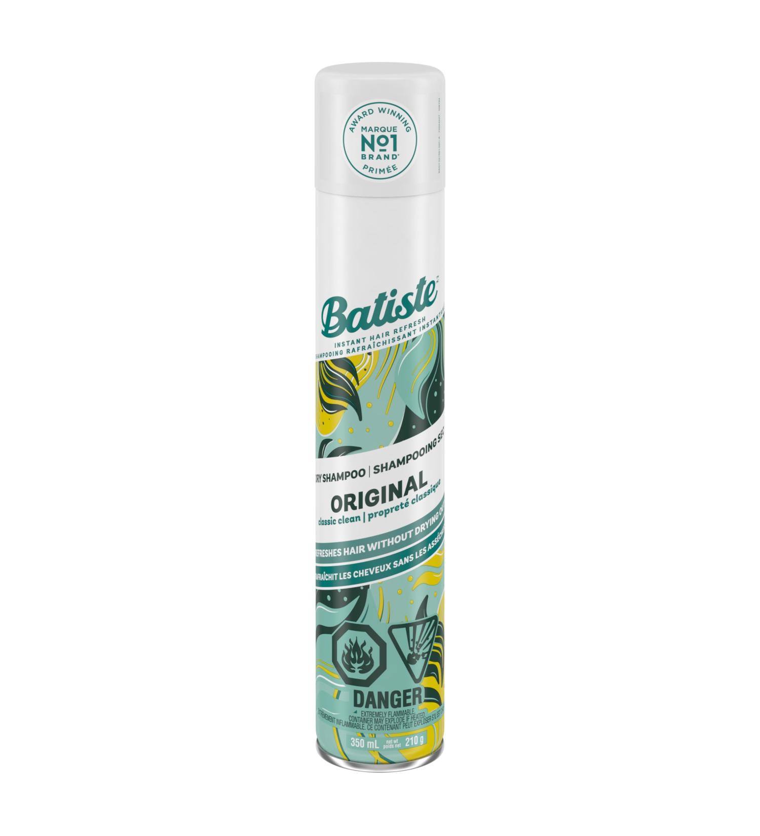 Batiste Dry Shampoo Original Fragrance Value Pack Refresh Hair and Absorb Oil Between Washes Waterless Shampoo for Added Hair Texture and Body Large Format 350 mL Original 350 ml (Pack of 1) - Buy Online on GoSupps.com