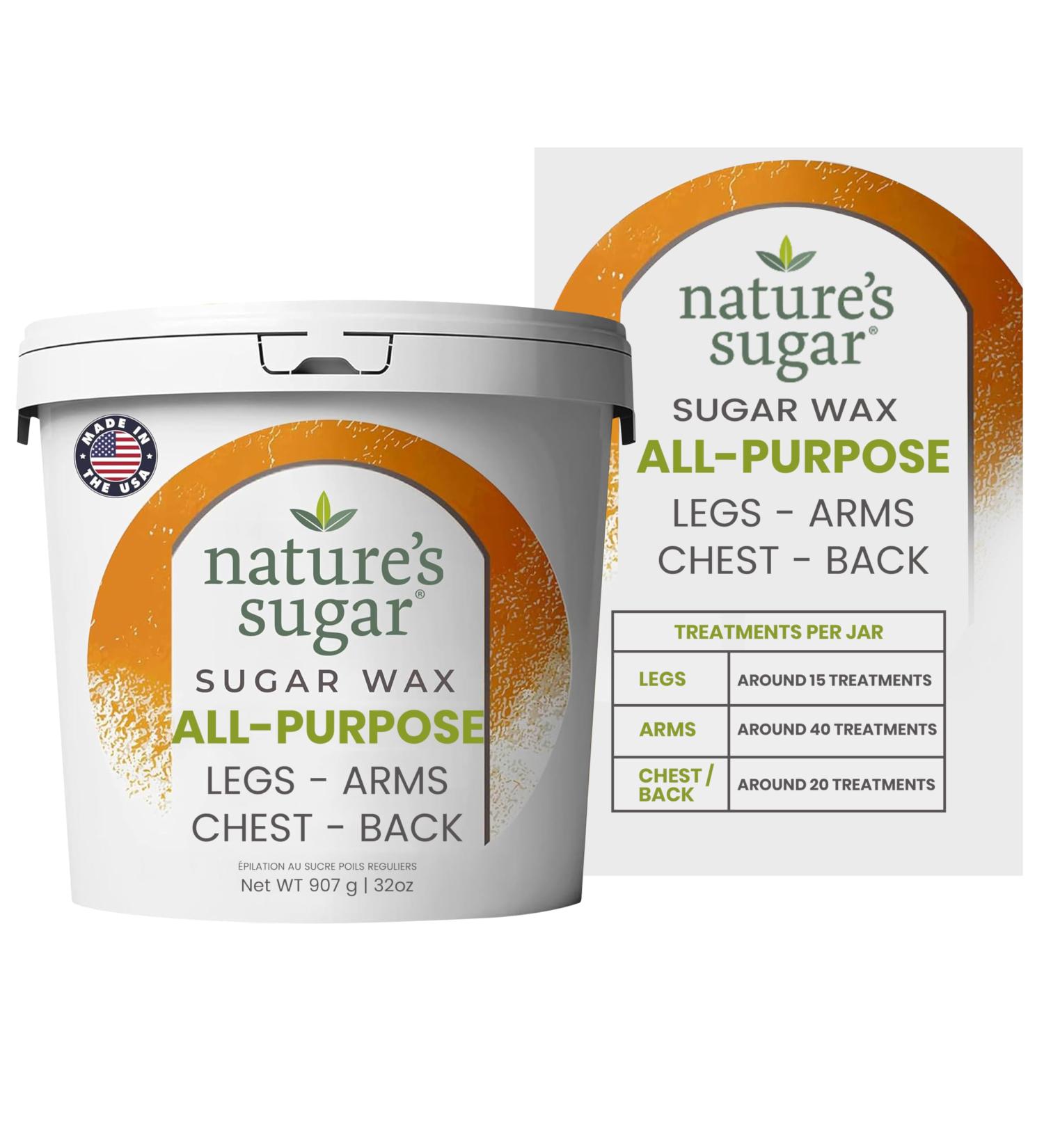 Nature'S Sugar - Nature's Sugar Wax P te anti-poils multi-usages pour jambes dos bras et poitrine 992 2 g pour d butants pour tous types de peau v g talien et sans cruaut envers les animaux - Buy Online on GoSupps.com