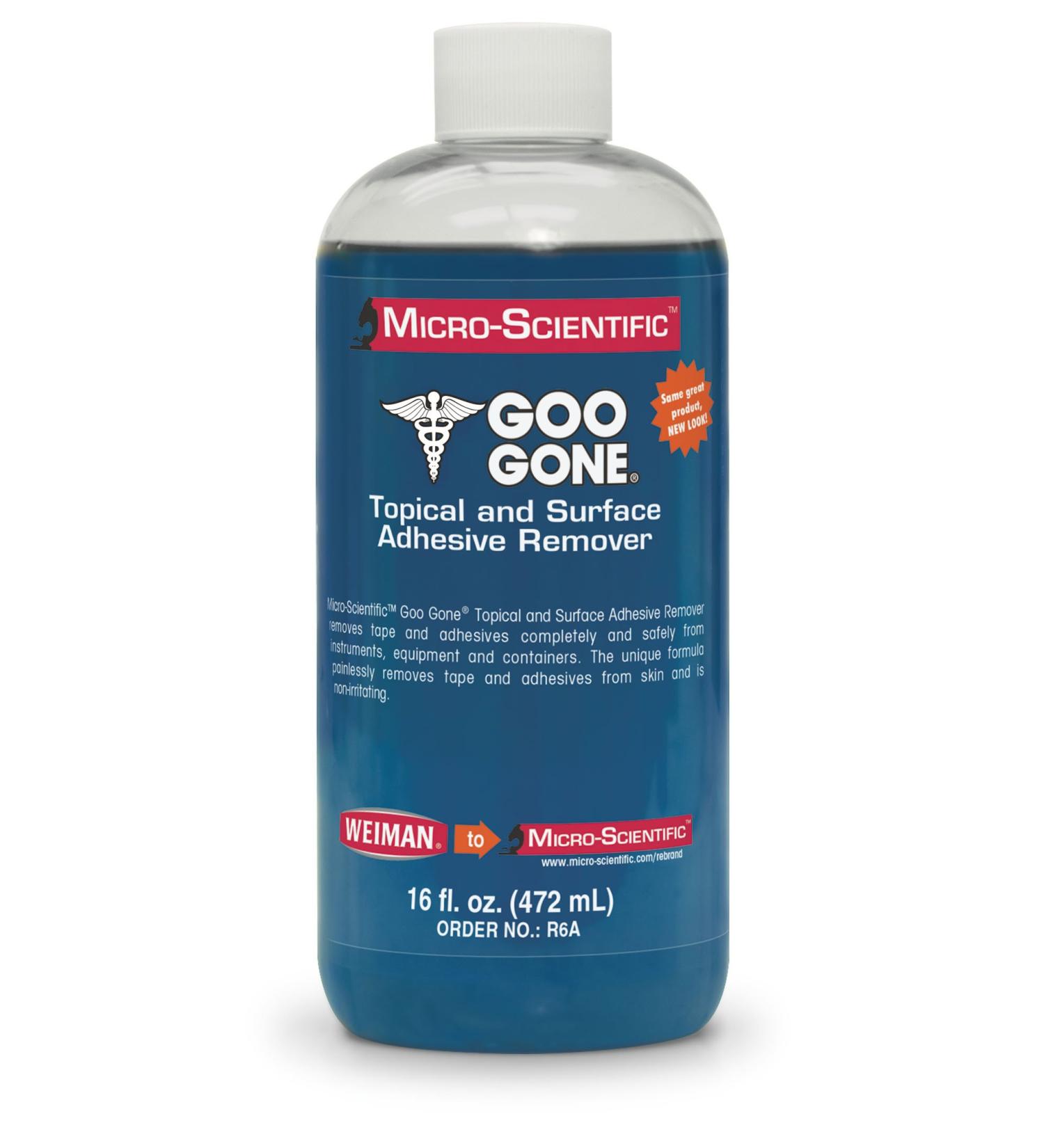 Micro-Scientific R6A Goo Gone Topical Adhesive Remover for Skin - Healthcare/Medical Grade - Buy Online on GoSupps.com