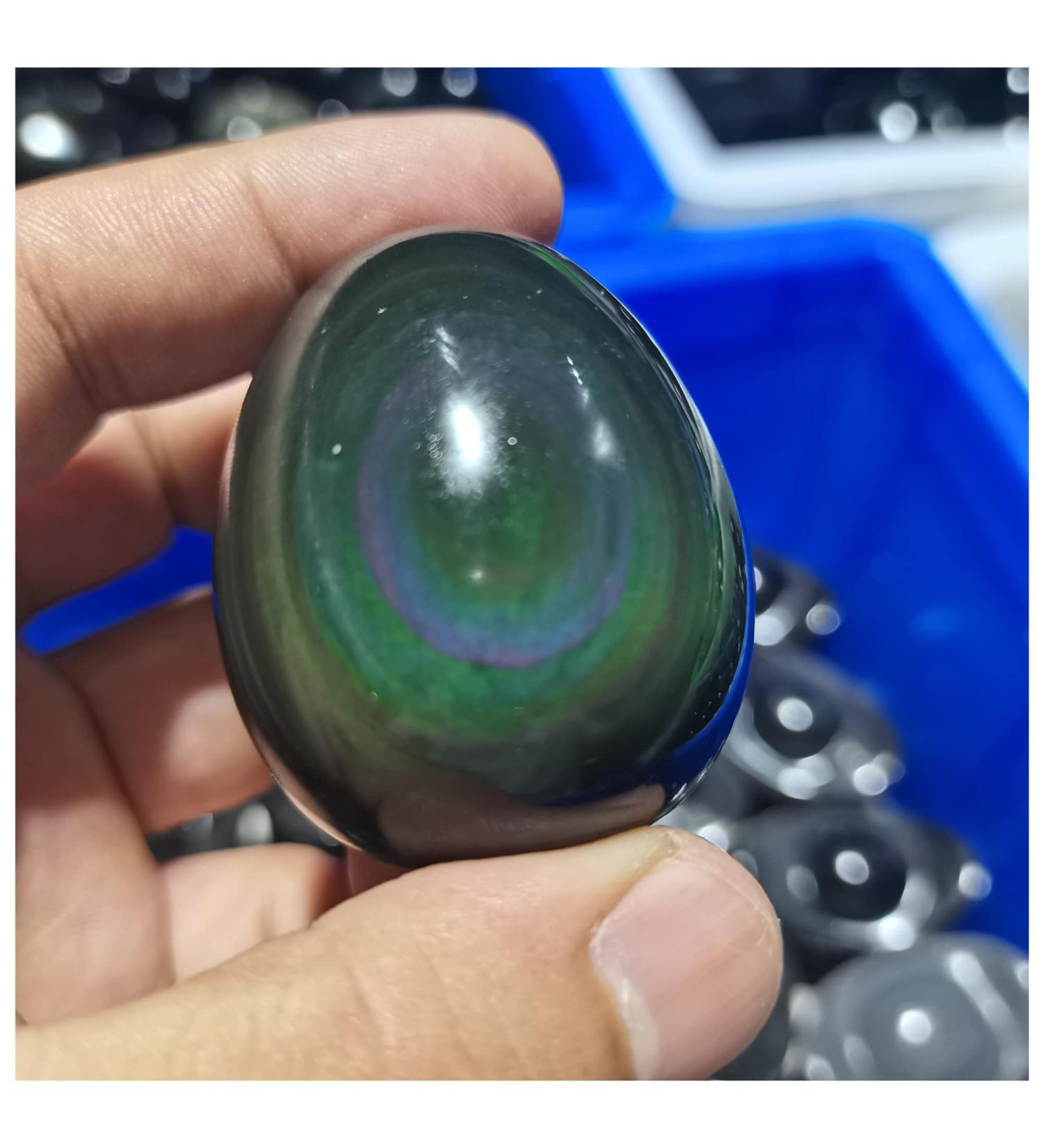 Pakmez Crystal Natural Rainbow Hand Carved Obsidian Stones Gemstone 1pc (Size : 35-40mm) - Buy Online on GoSupps.com