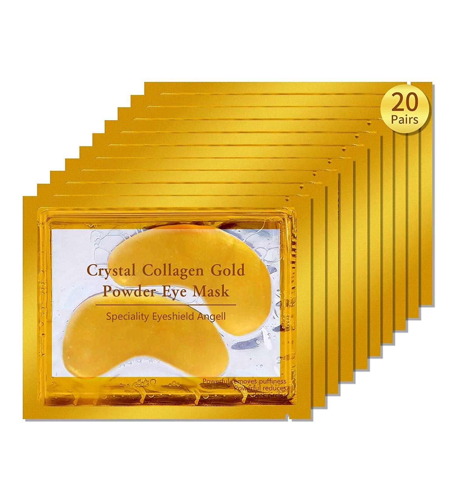 Ardisle 20 Pairs Crystal Collagen 24K Gold Under Eye Gel Pads - Anti-Aging Facial Mask for Wrinkle Reduction | Shop Internationally - Buy Online on GoSupps.com