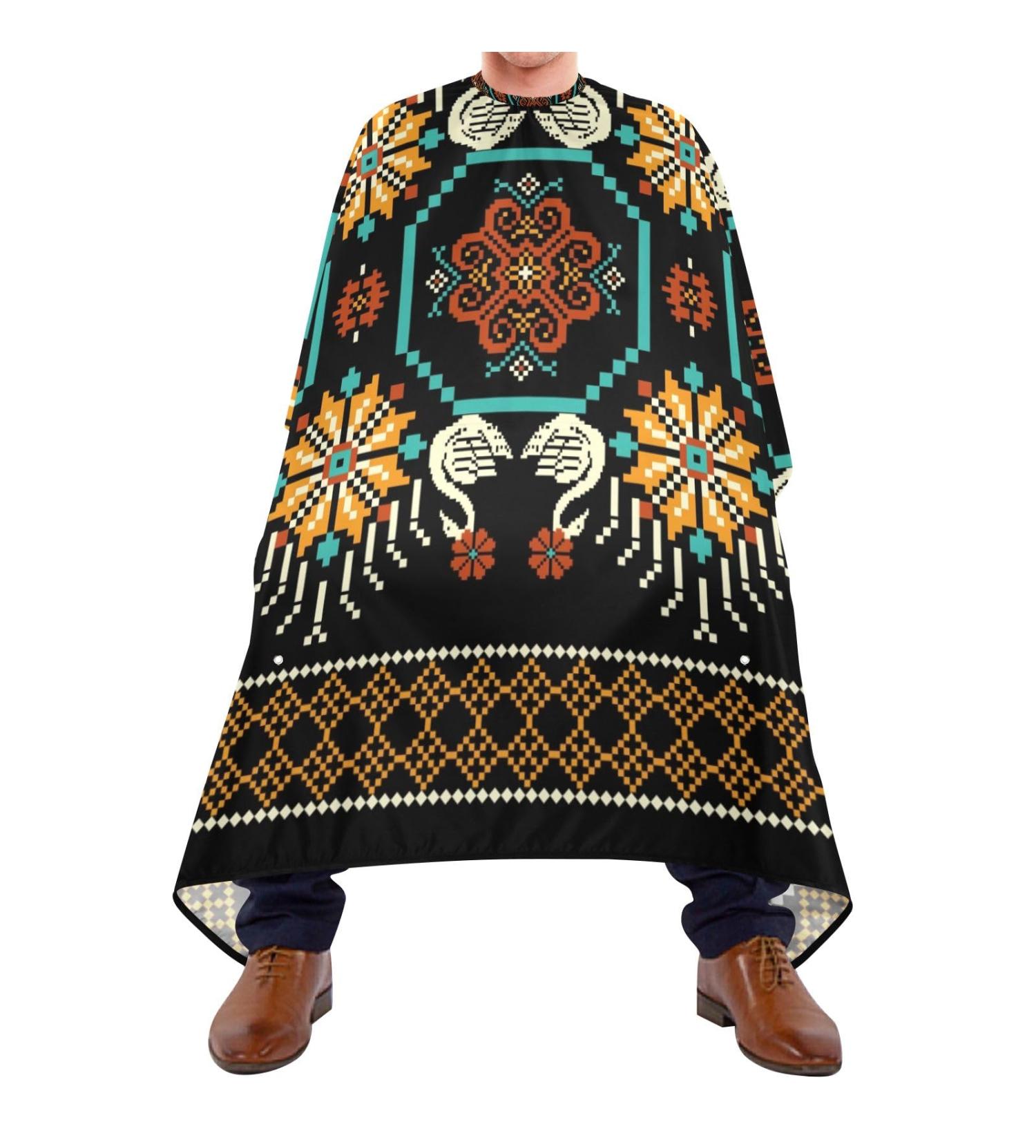 Waterproof Vintage Flower Yellow Barber Cape - Cheetah Haircut Bib for Men & Women | Unisex Hair Cutting Cape (8rp1a - Buy Online on GoSupps.com