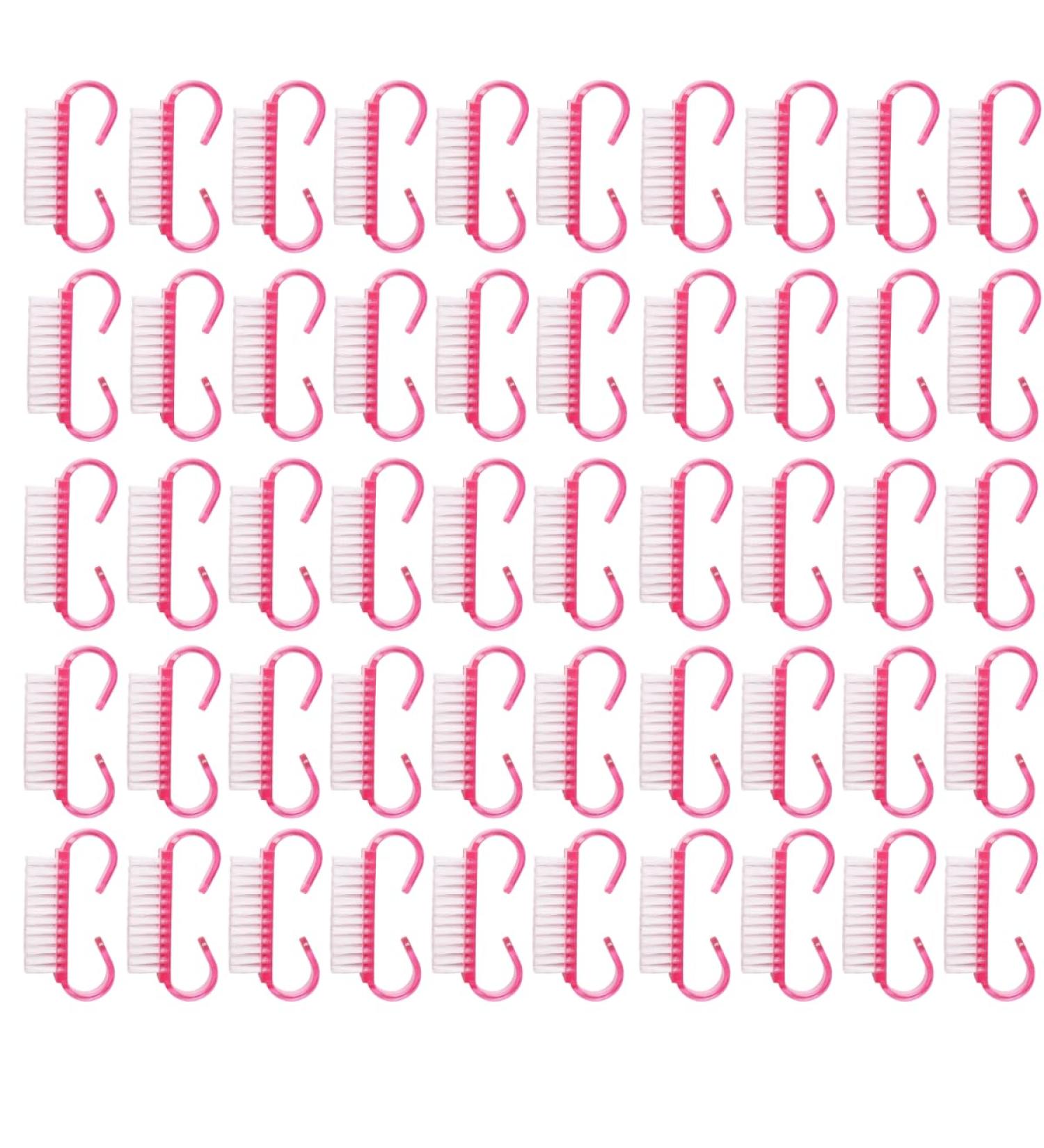 Zaxer 100-Piece Nail Brushes Set - Hand Washing & Cleaning Brushes for Nails - Pink Beauty Care & Dust Removal - Buy Online on GoSupps.com