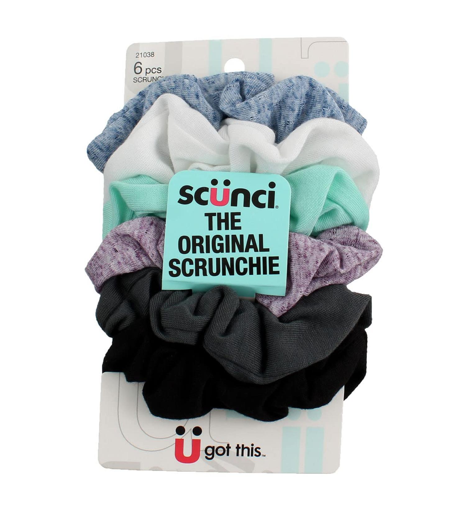 Conair Scunci Hair Twisters 6 pcs - Assorted Colors No Damage Scrunchies - Buy Online on GoSupps.com