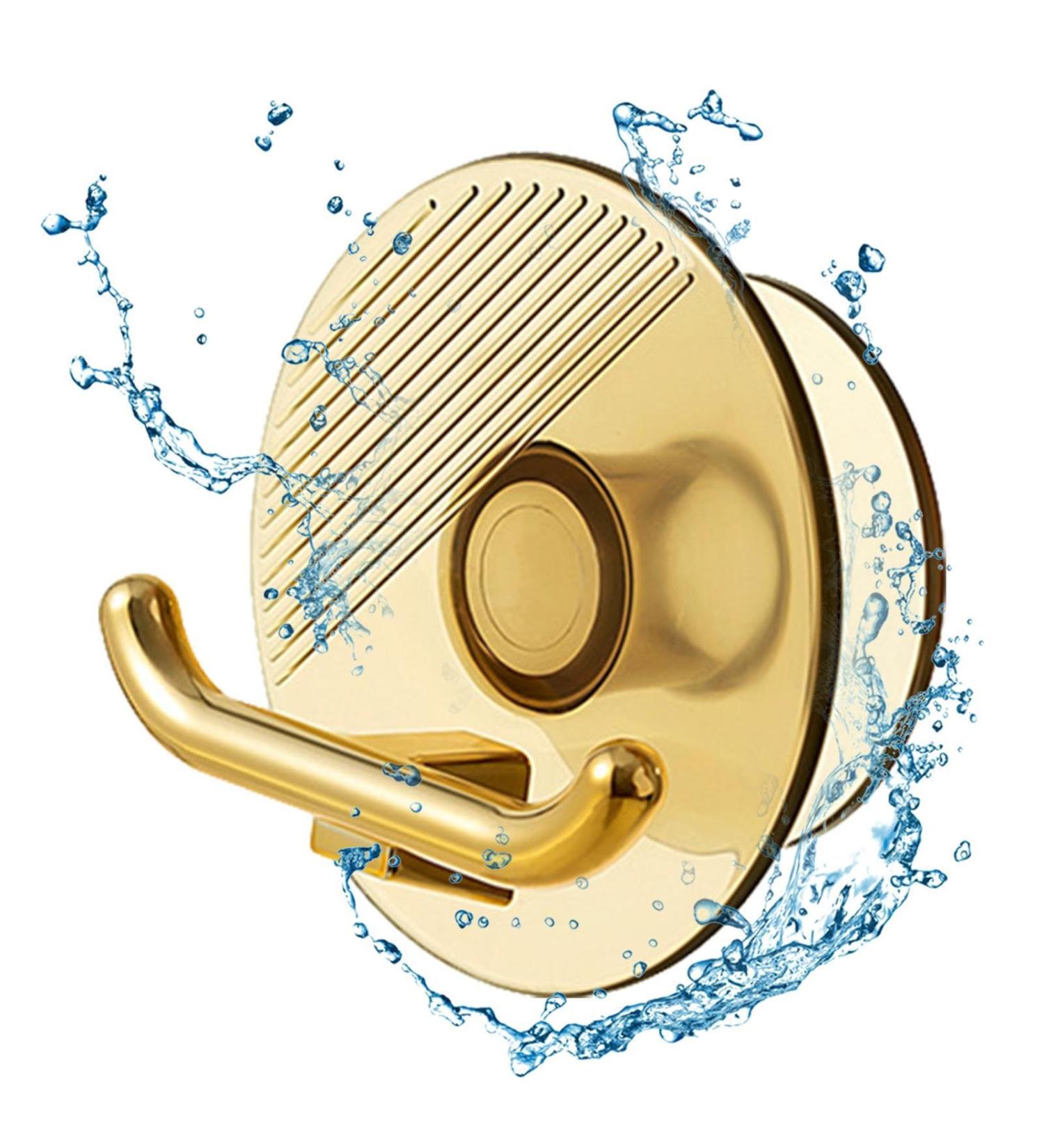 Tsuchiya Plug-In Cable Holder | Self-Adhesive Shower Organizer for Razors Toothbrushes Towels & Coats - Drill-Free Transparent Brown Cable Hook - Buy Online on GoSupps.com