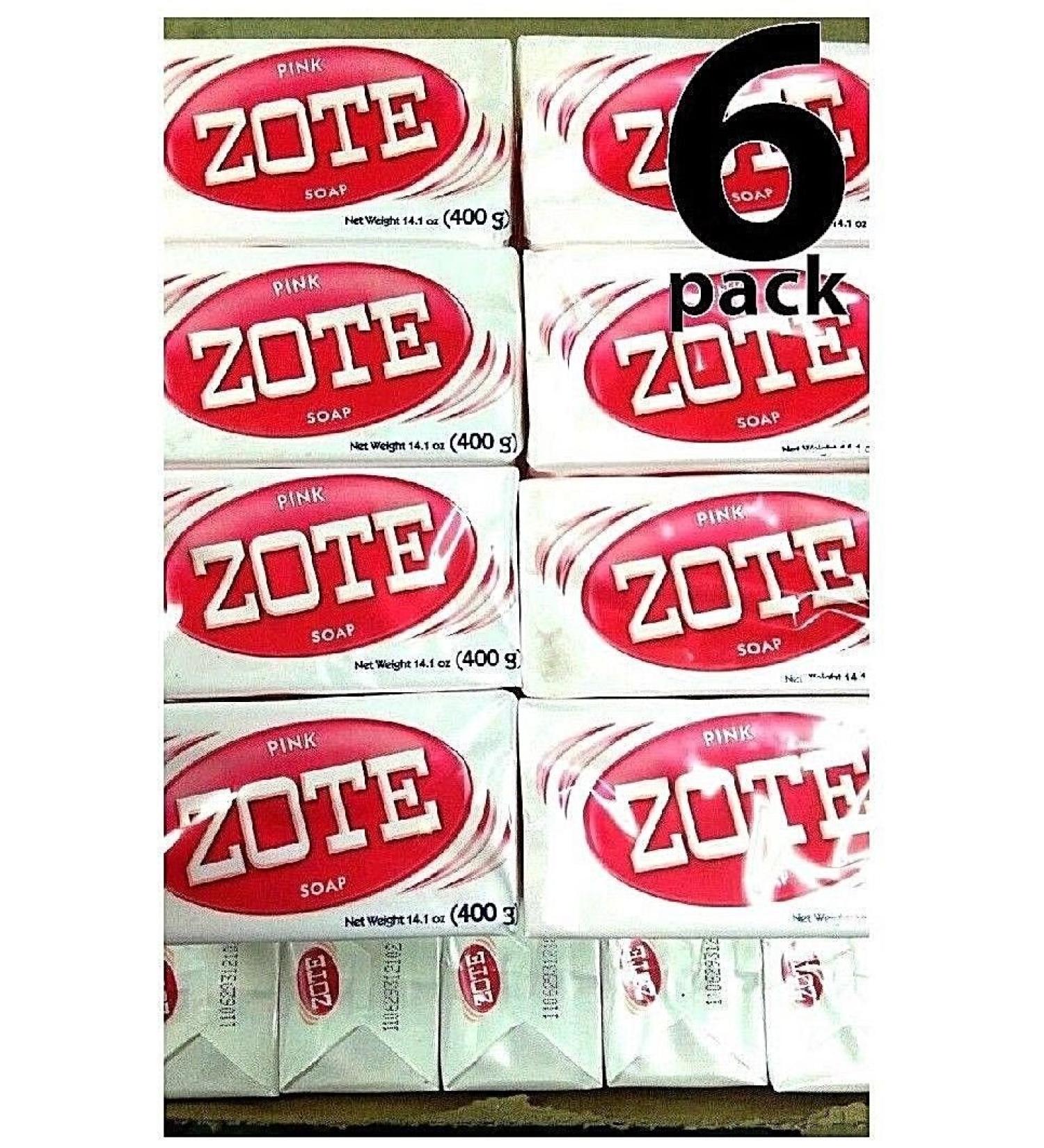 6X Zote Pink Soap Bars 14.1oz - 400g Hand Wash Soap for Stains - Buy Online on GoSupps.com