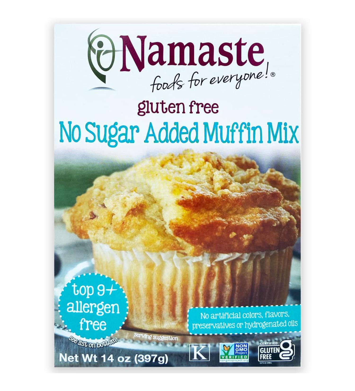 Namaste Foods Gluten Free Sugar Free Muffin Mix - 14oz (Pack of 6) | Healthy Baking - Buy Online on GoSupps.com